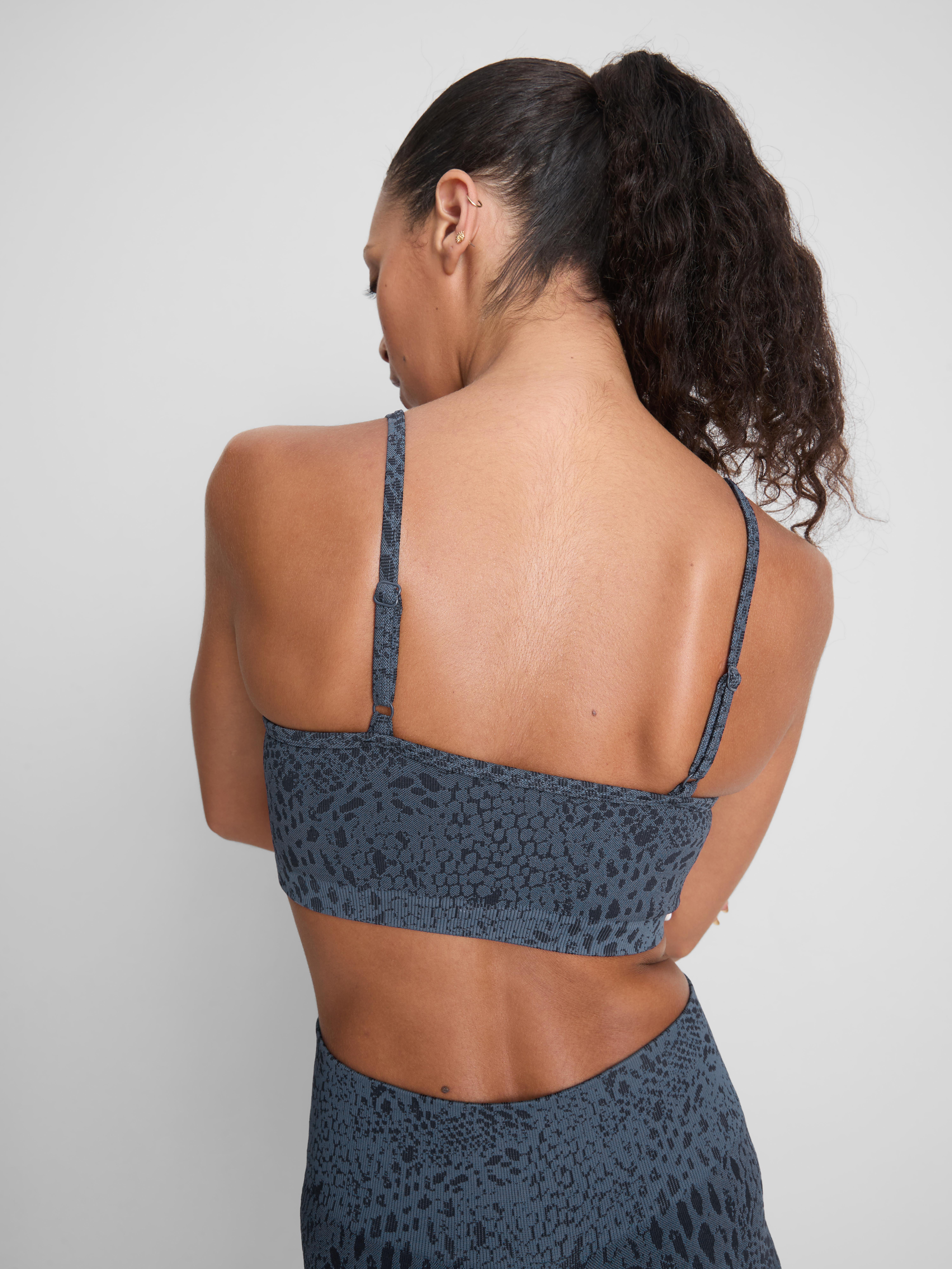 Seamless Jacquard Active Crop Top