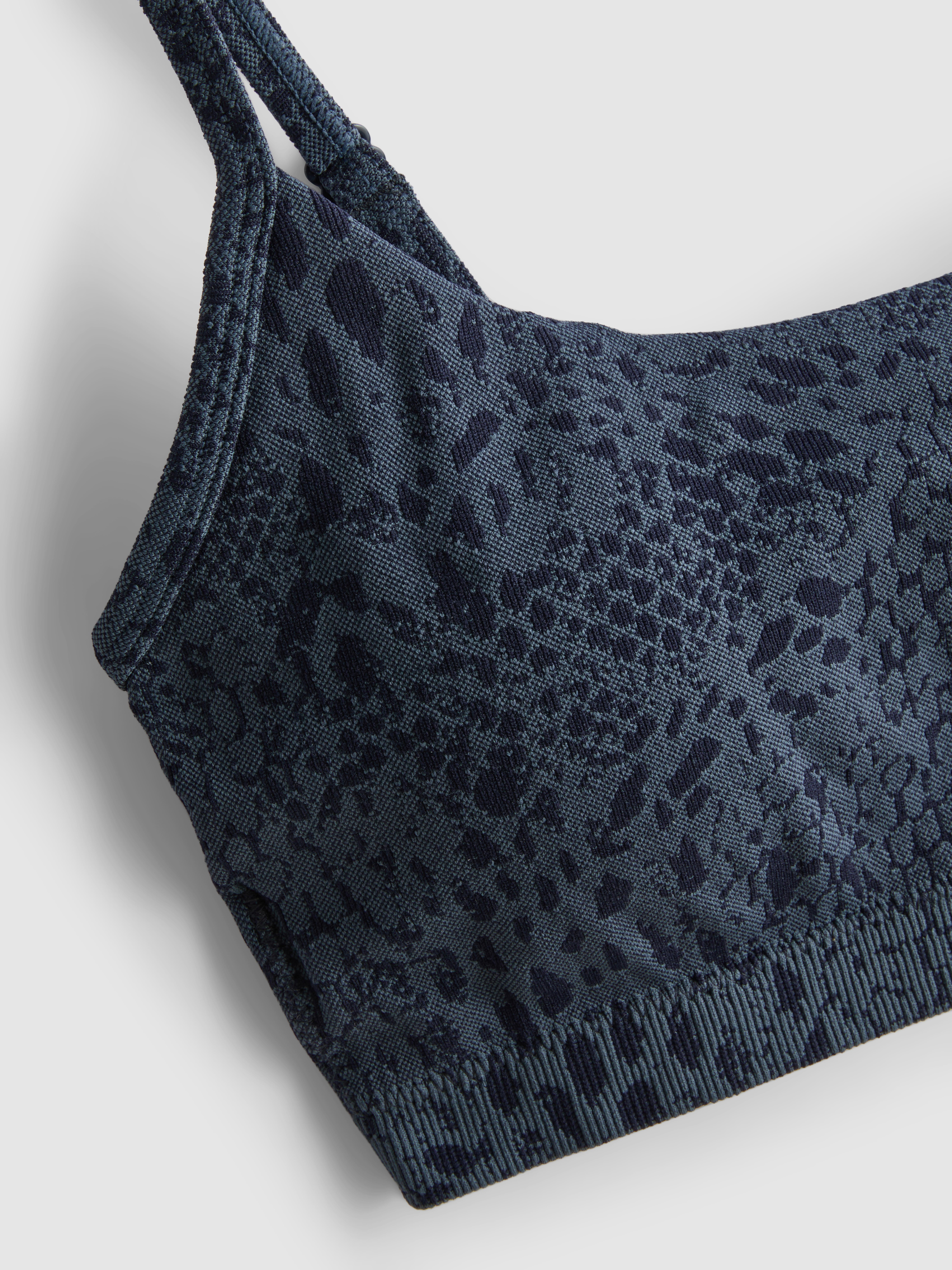 Seamless Jacquard Active Crop Top