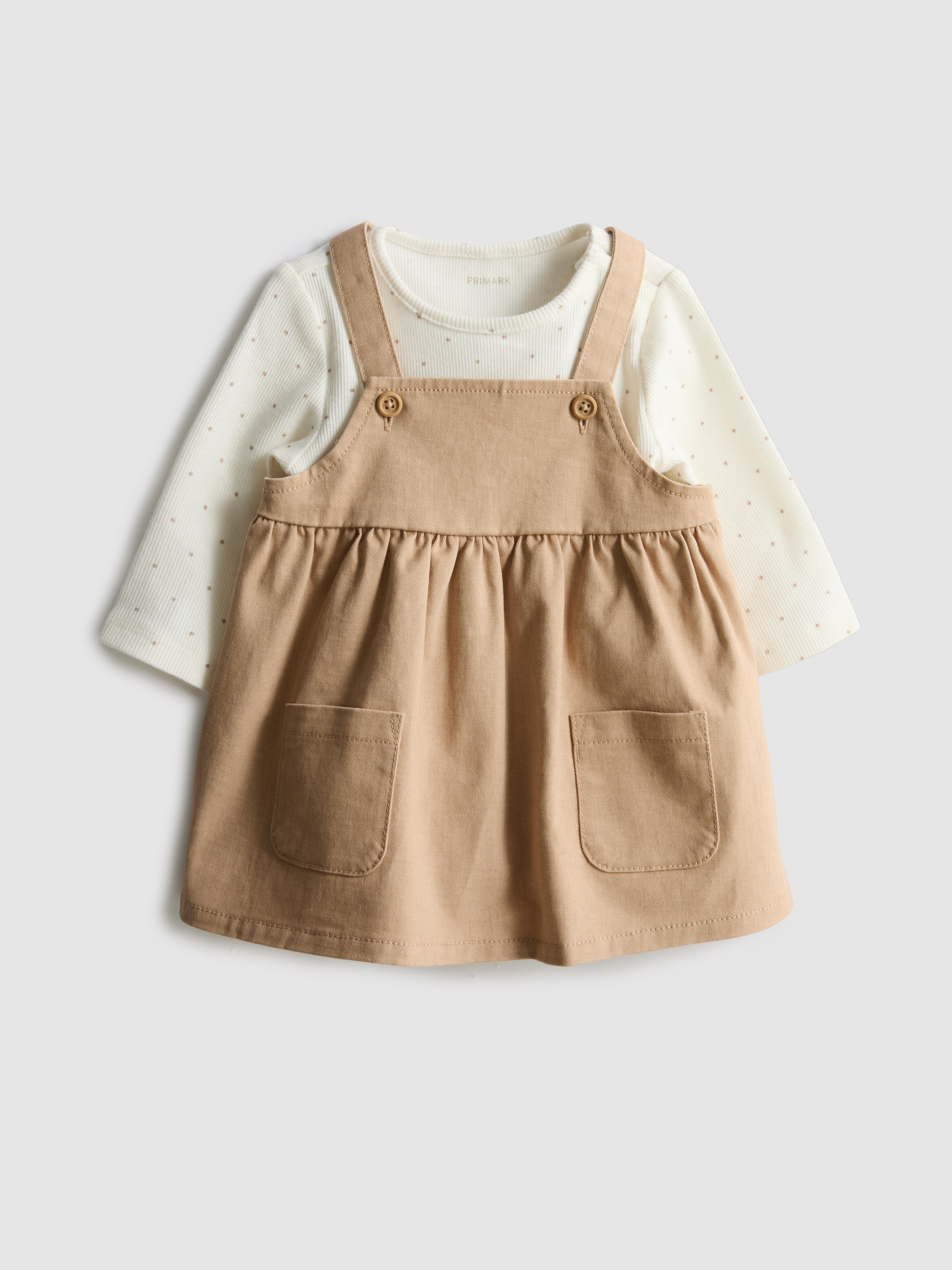 brown newborn dress Dresses Baby Girl A delightful beige dress for baby girls by Mayoral 2pcs girls spring autumn romper