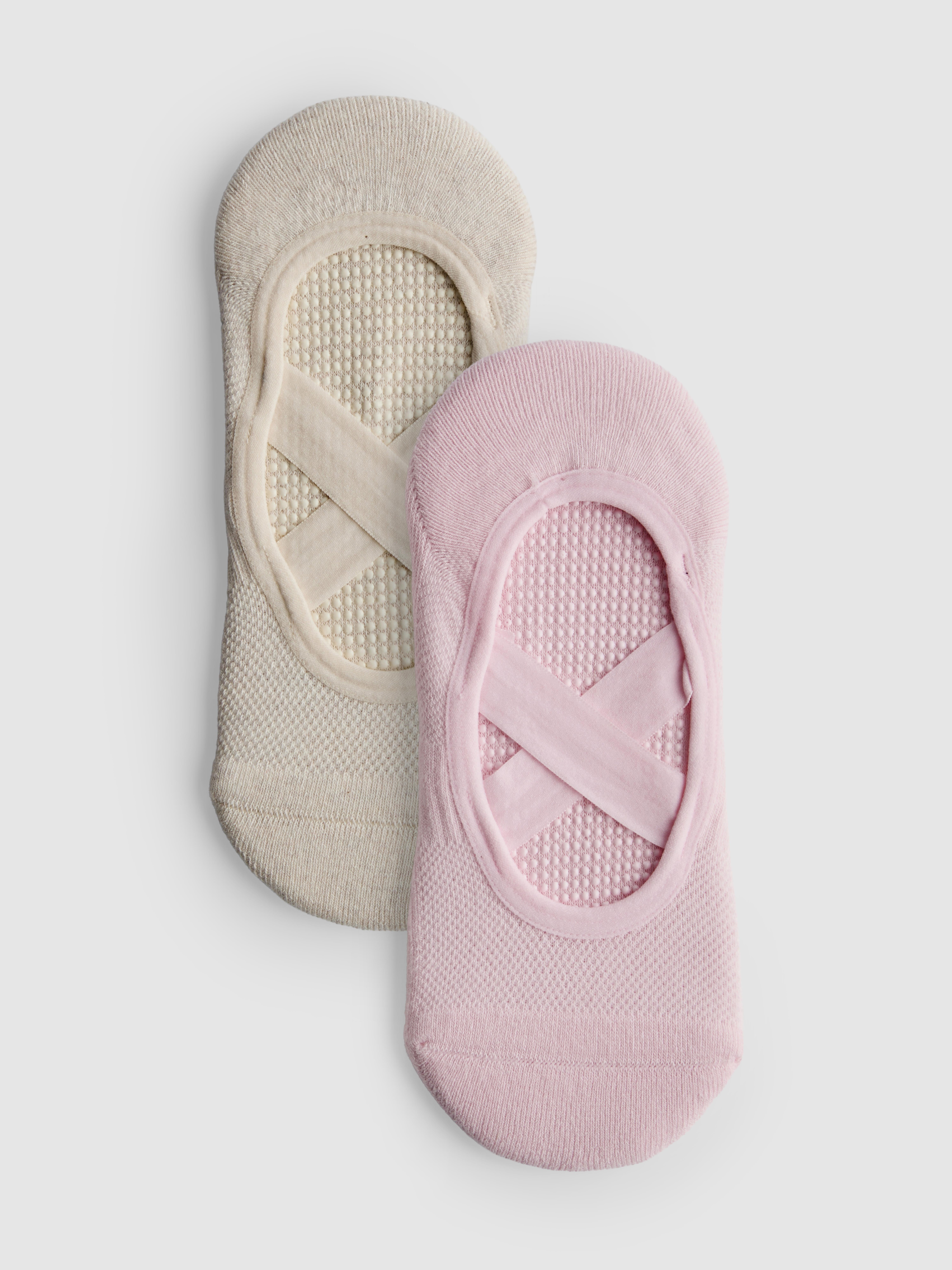 2pk Yoga Footie Socks