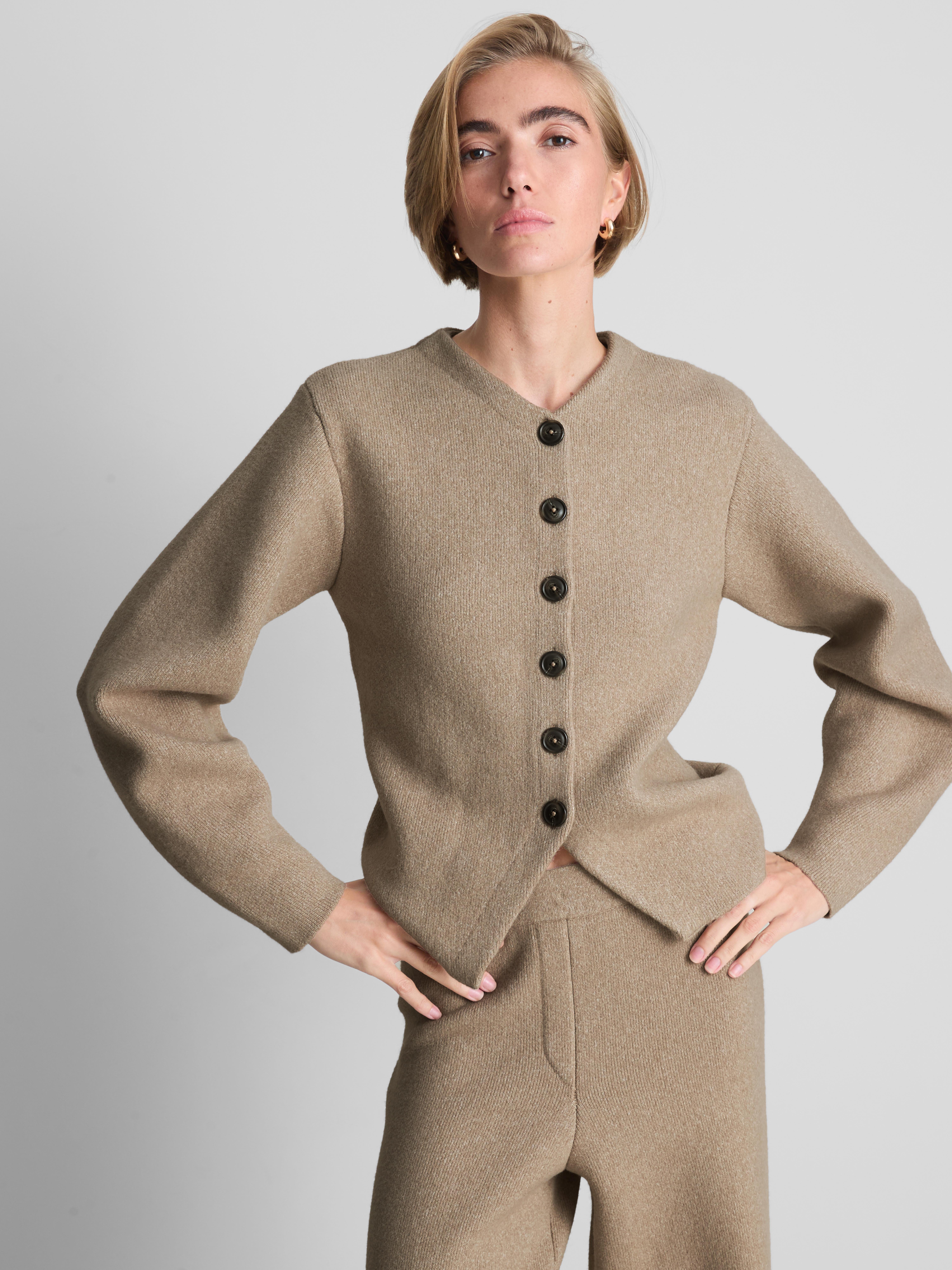 Klassiek vest met ronde hals