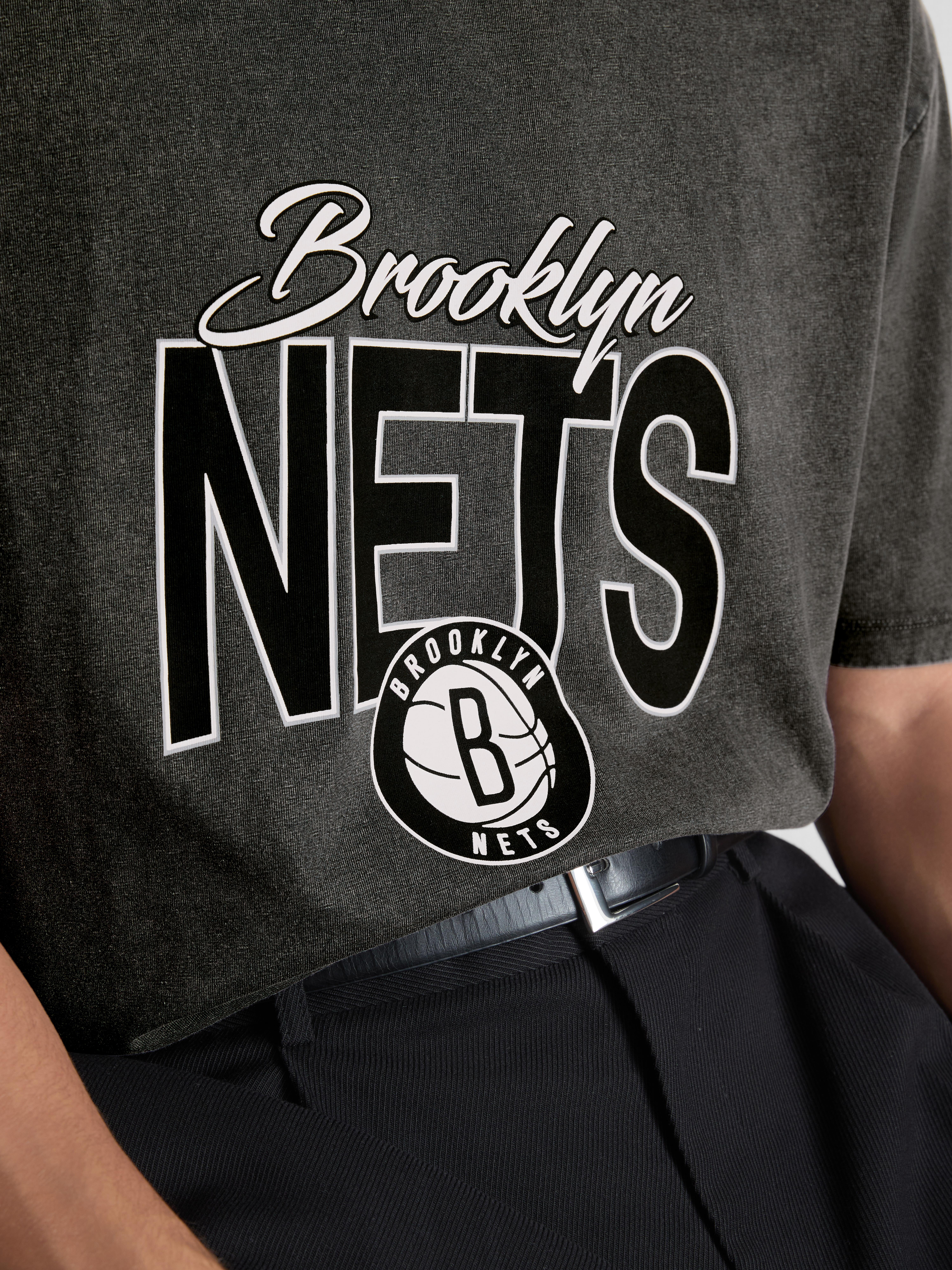 NBA Brooklyn Nets Pure Cotton Graphic T-Shirt