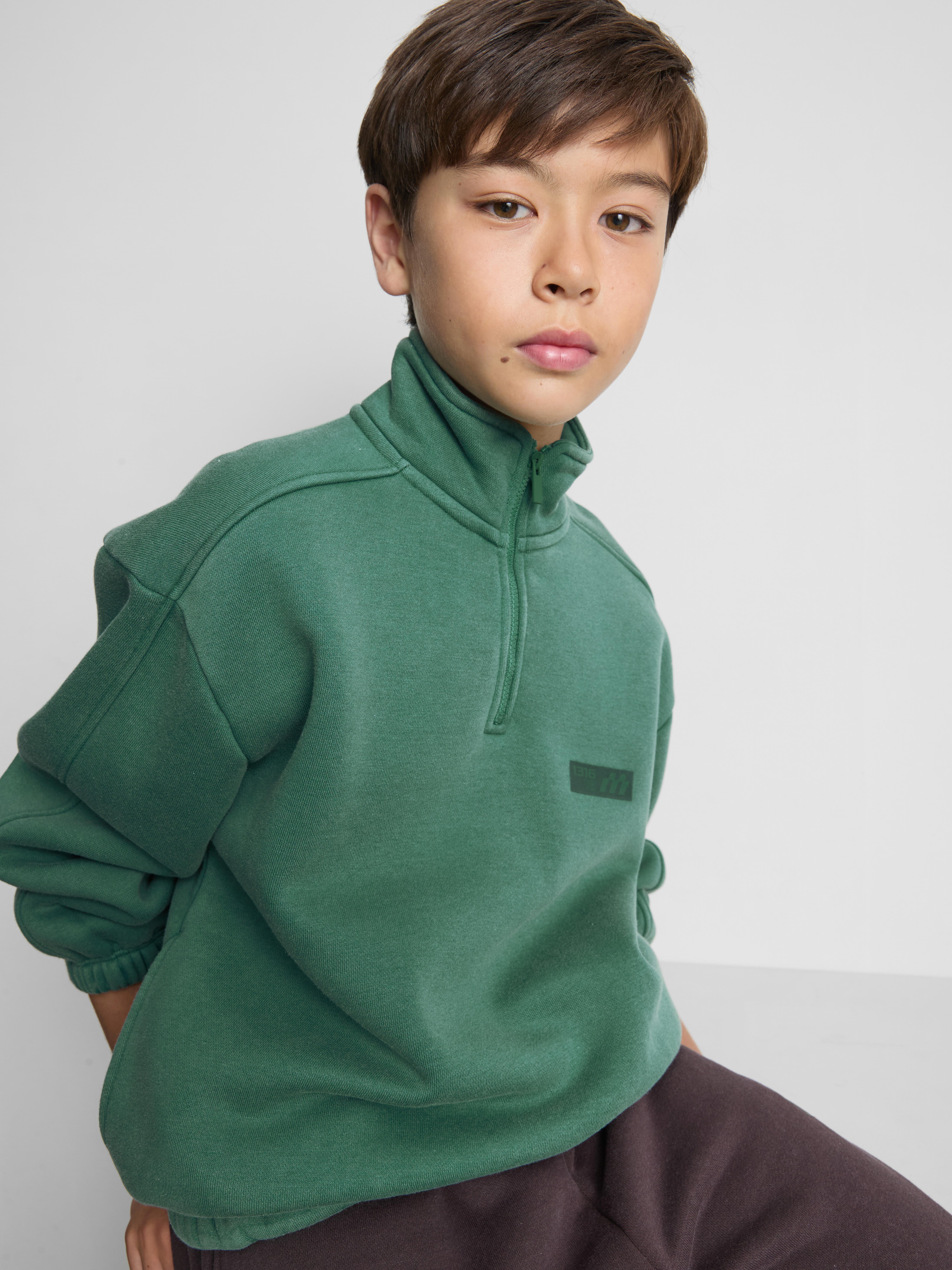 7–15 ans | Sweat-shirt à col cheminée zippé By Coleen