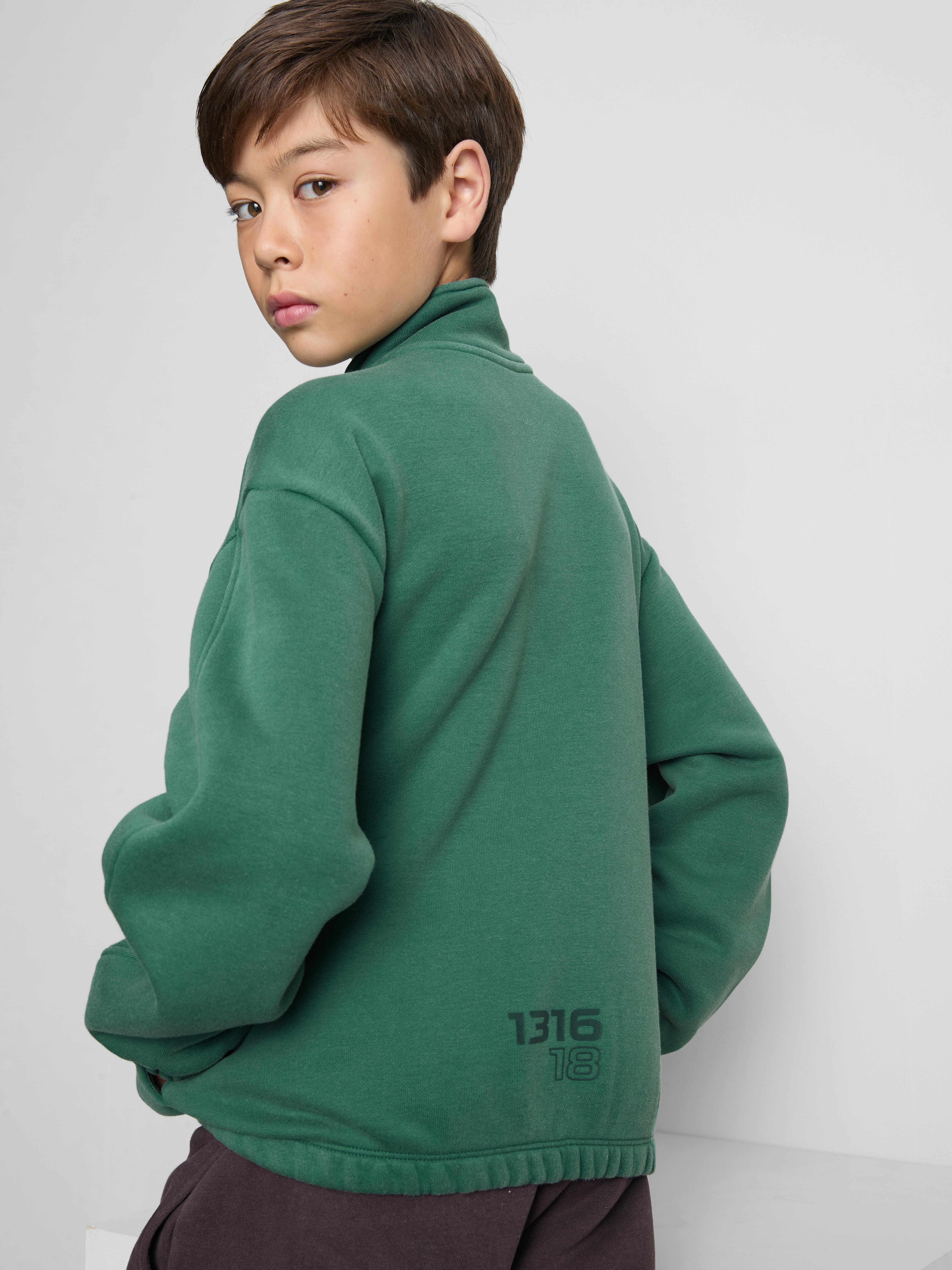 7–15 ans | Sweat-shirt à col cheminée zippé By Coleen