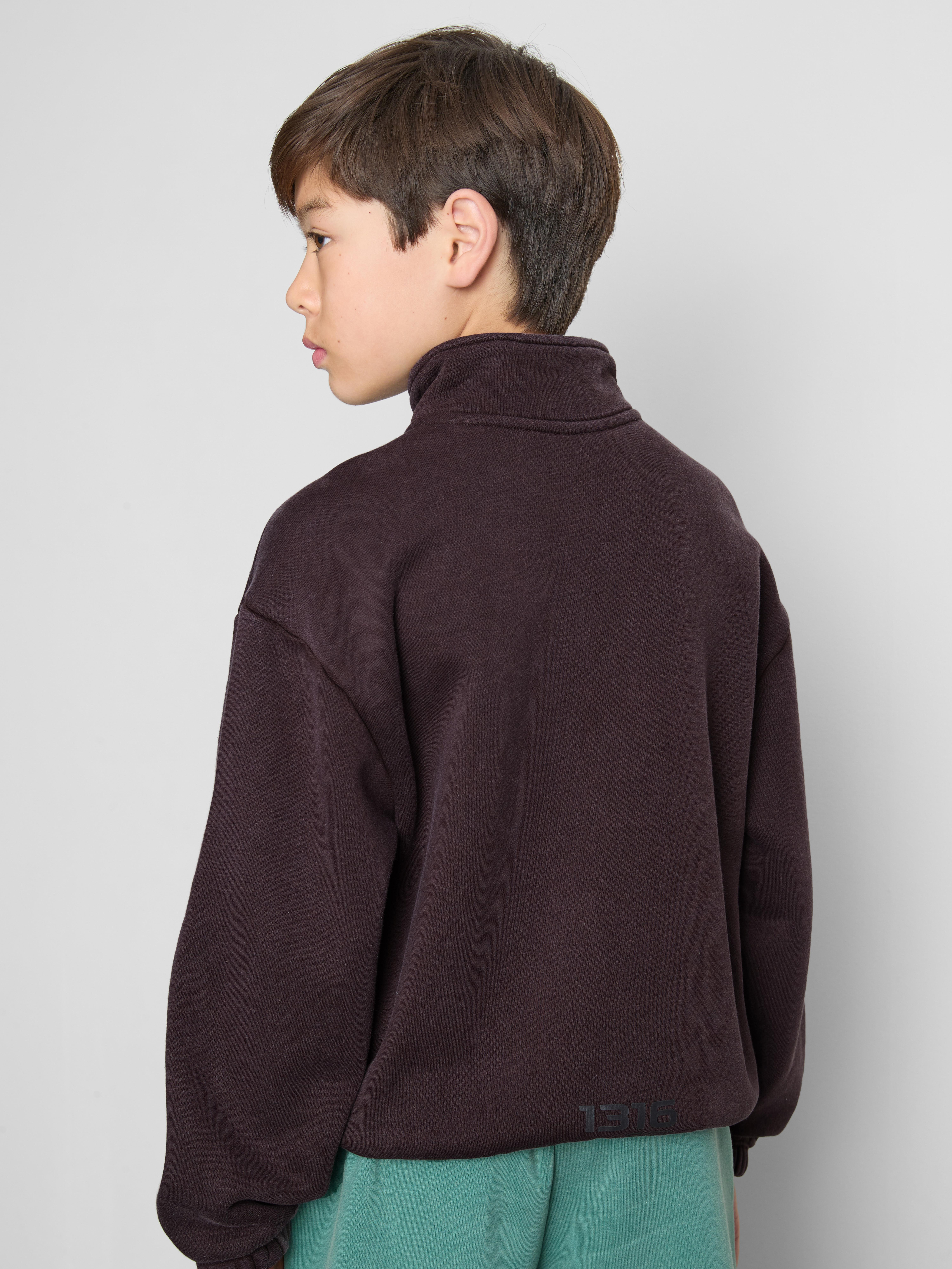 7–15 Jahre | By Coleen Sweatshirt mit Trichterkragen und Viertelreißverschluss