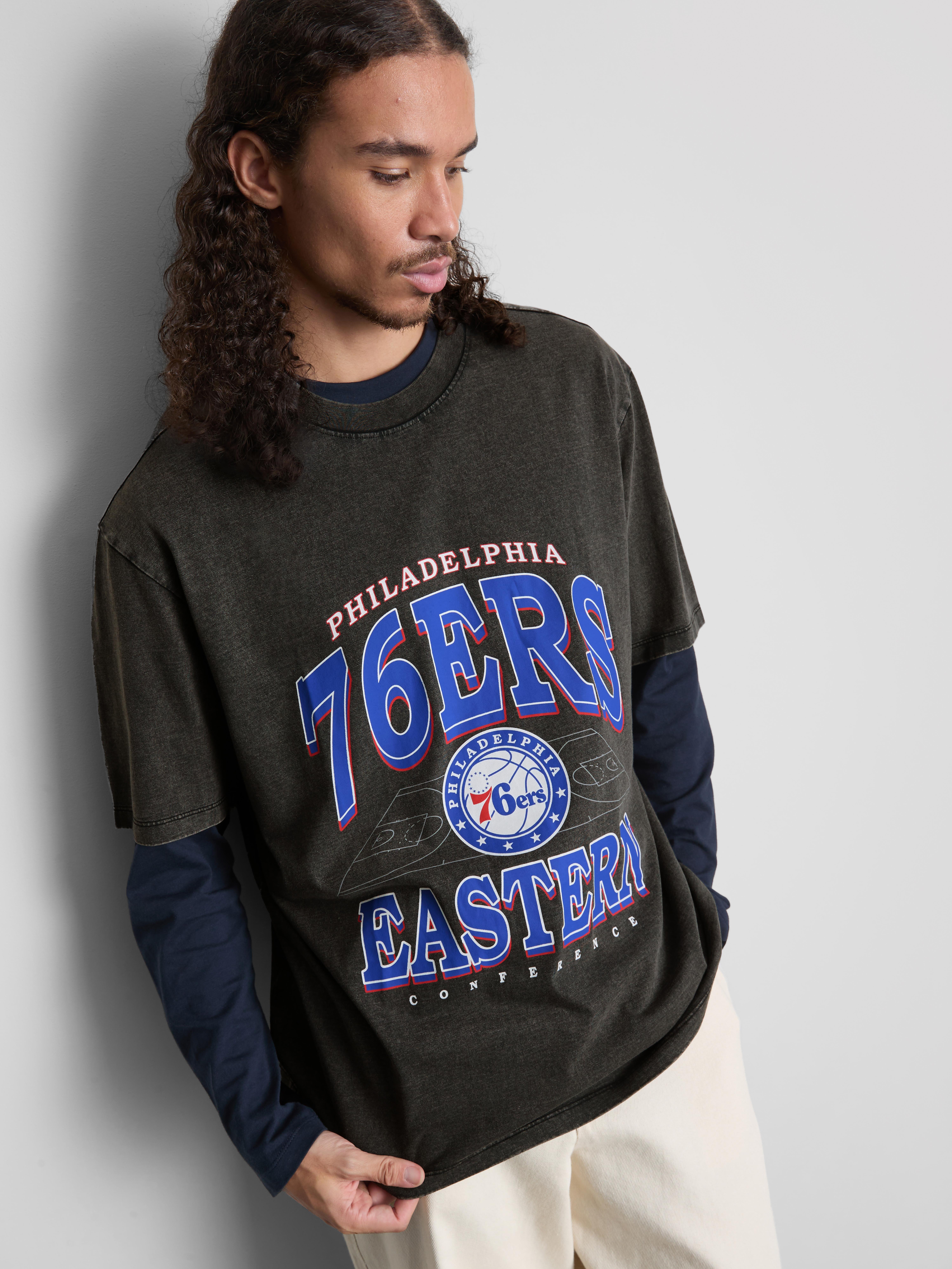 NBA Philadelphia 76ers Pure Cotton Graphic T-Shirt