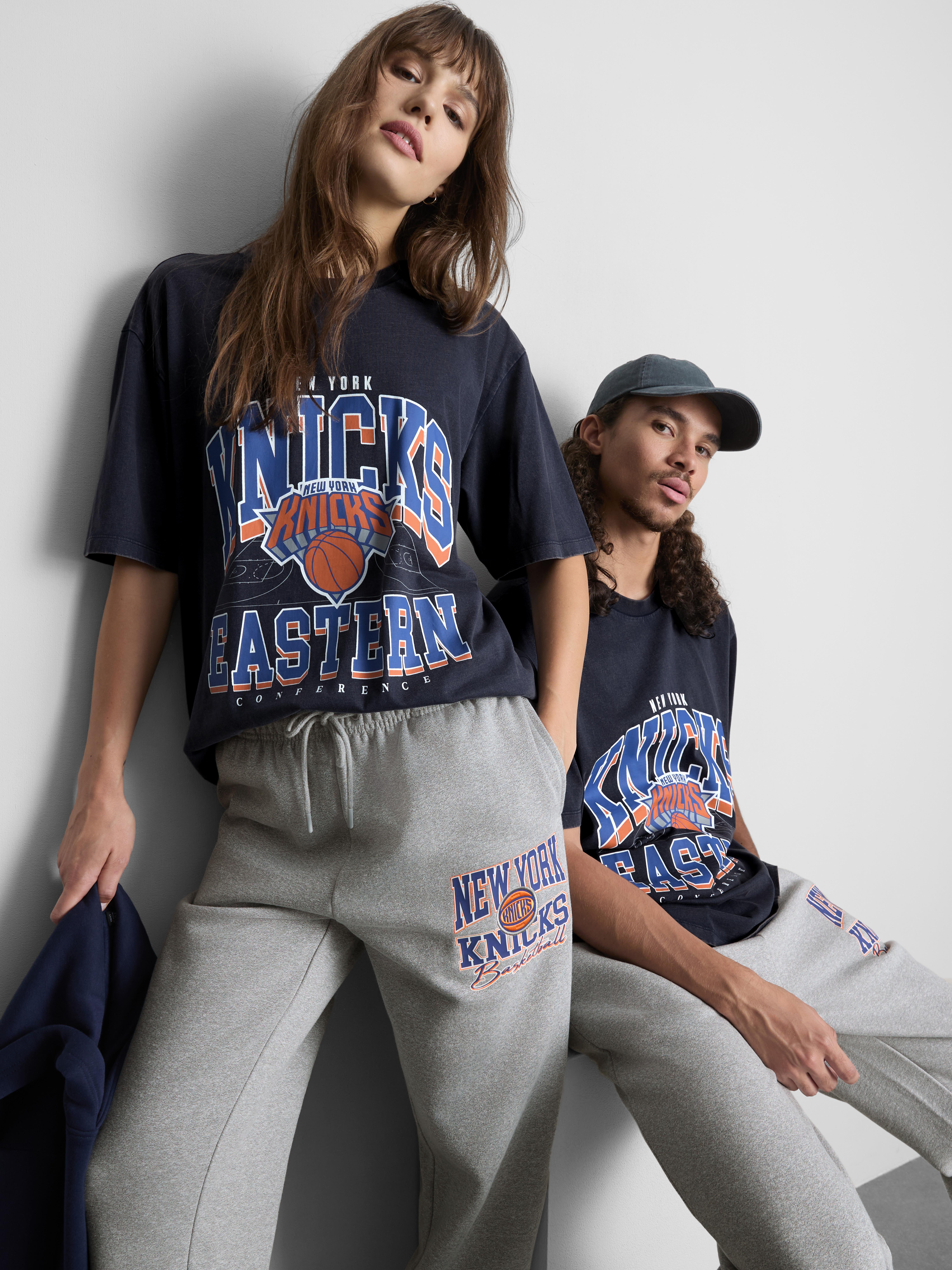 NBA New York Knicks Pure Cotton Graphic T-Shirt