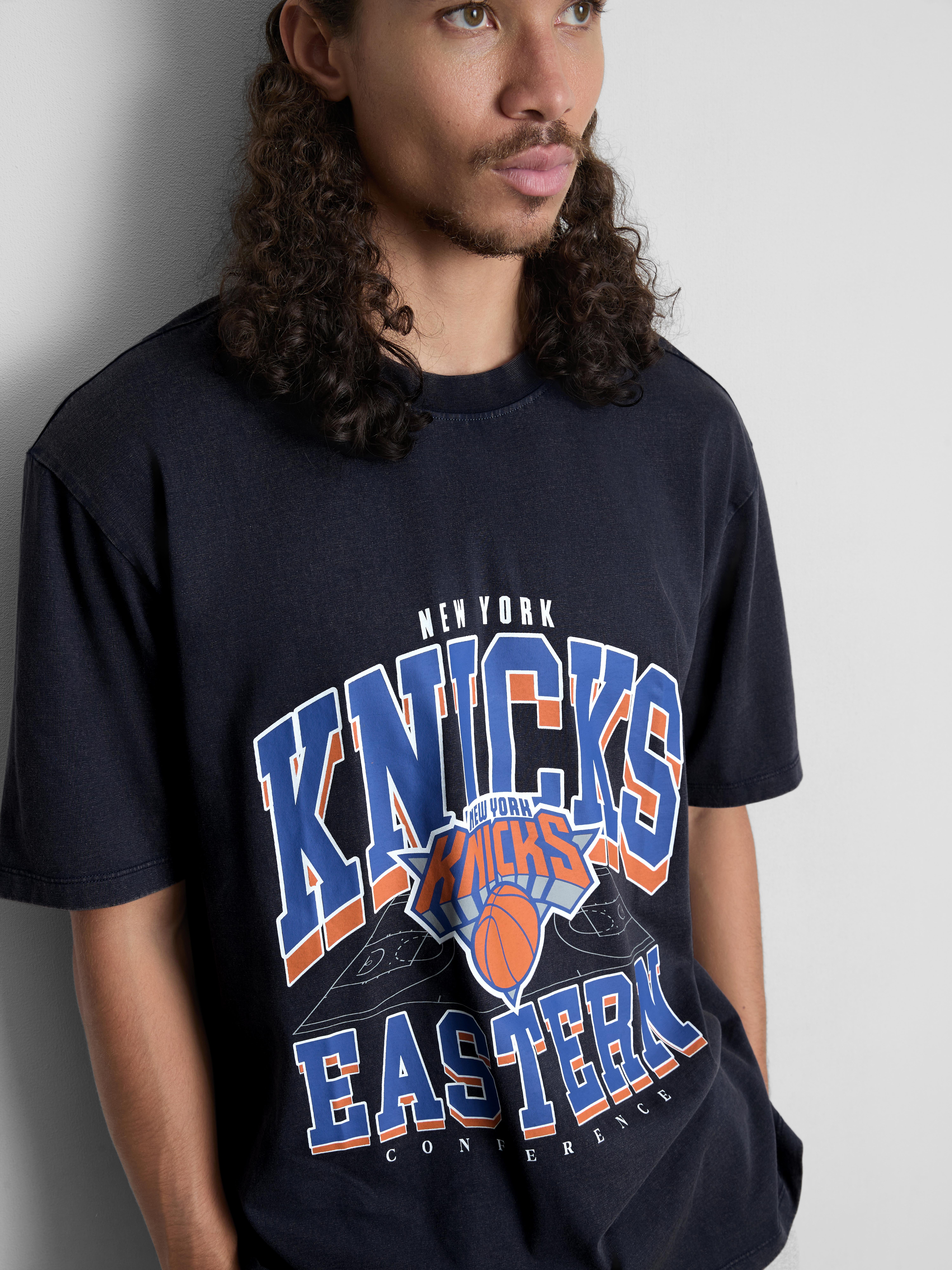 NBA New York Knicks Pure Cotton Graphic T-Shirt