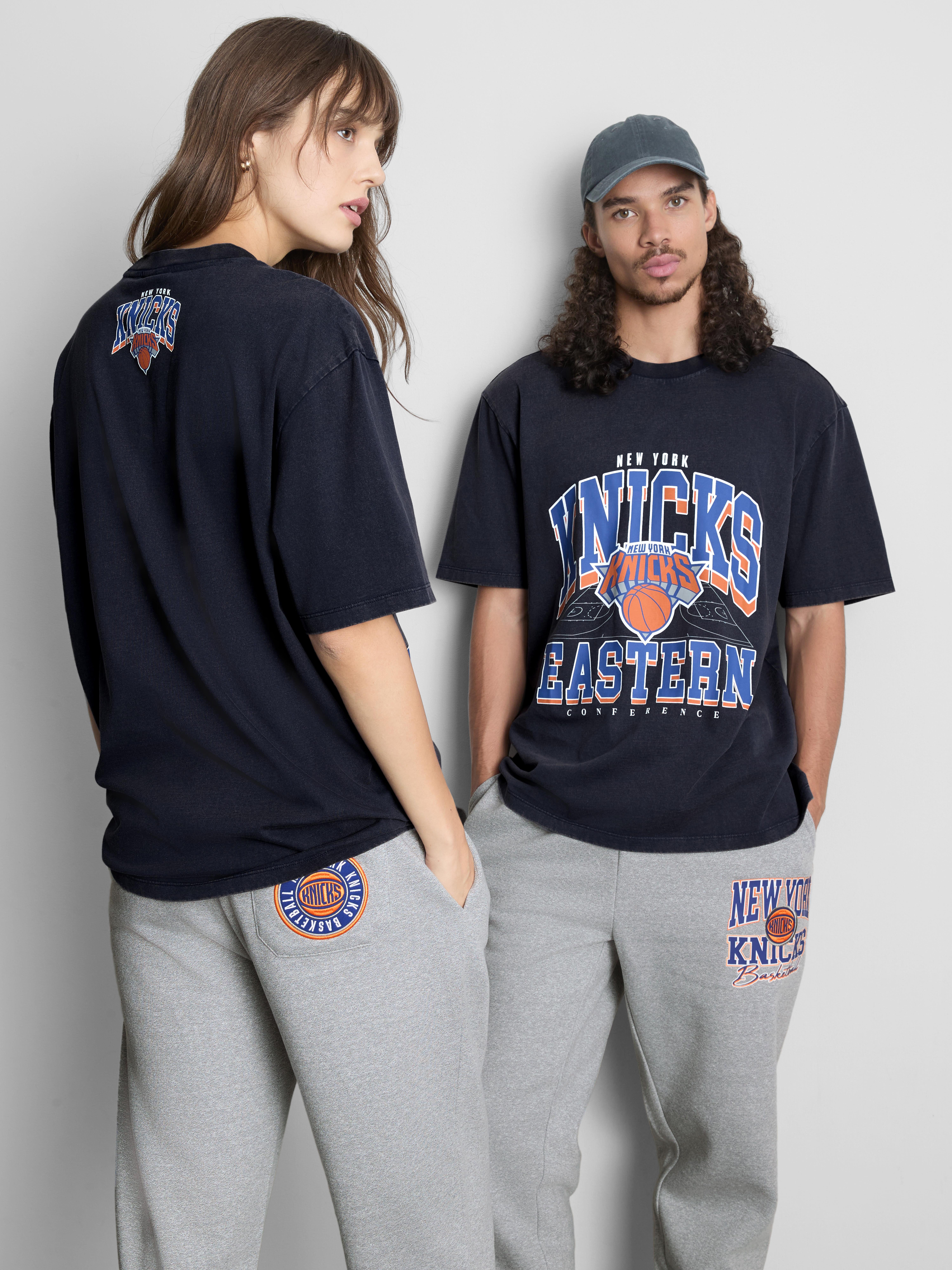 NBA New York Knicks Pure Cotton Graphic T-Shirt