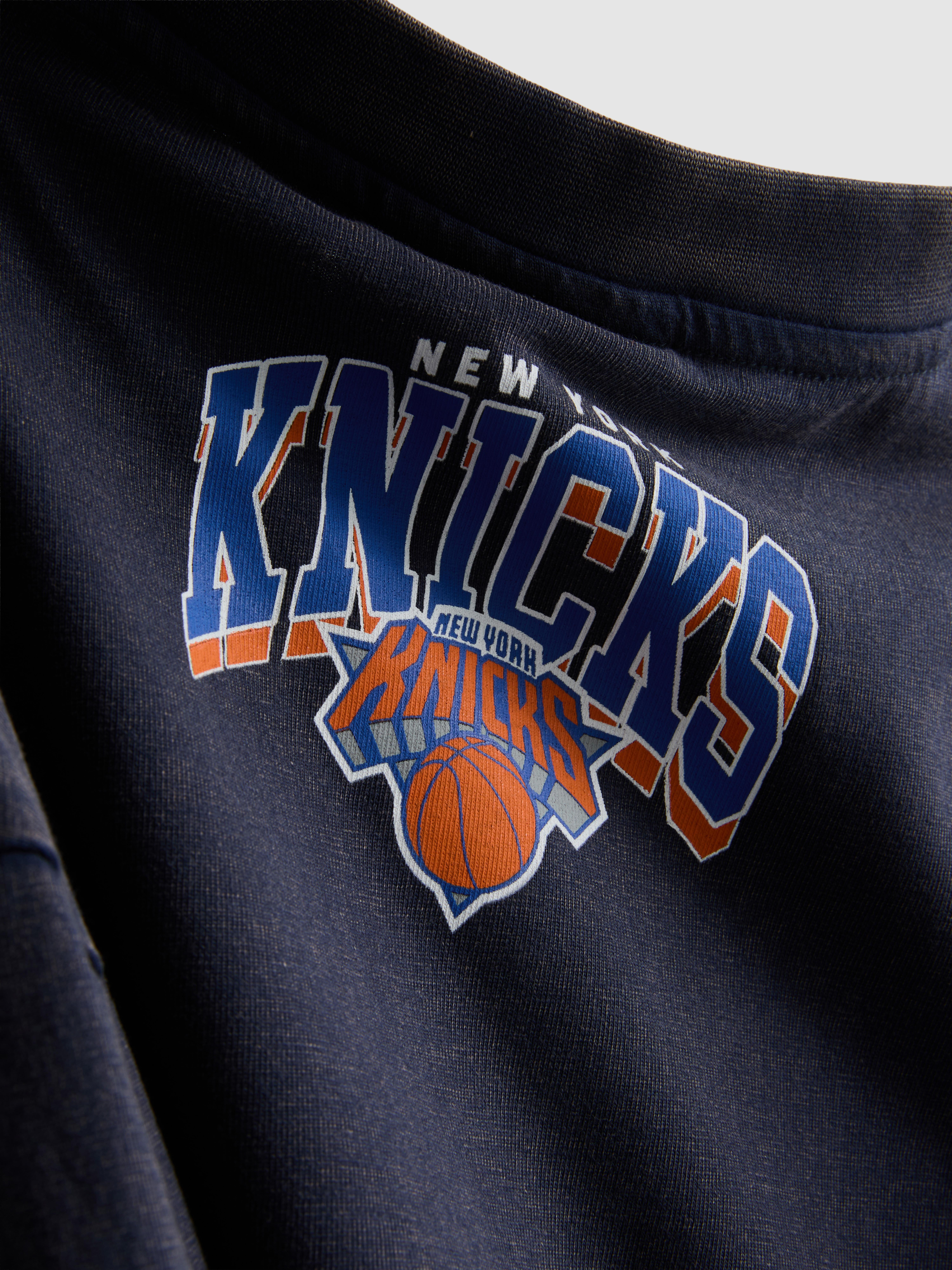NBA New York Knicks Pure Cotton Graphic T-Shirt