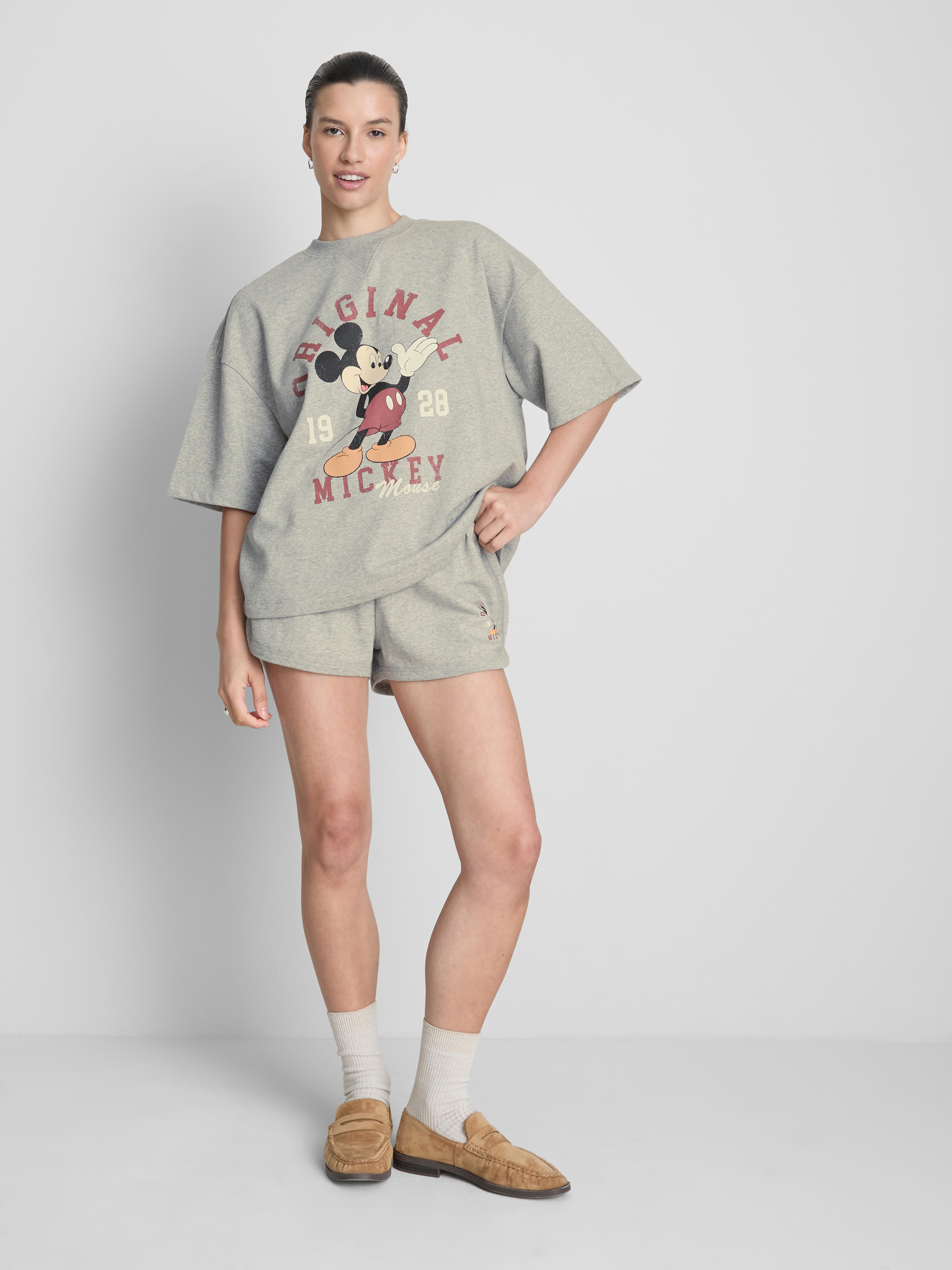 Disney's Mickey Mouse Cotton Rich Short Sleeve Sweatshirt