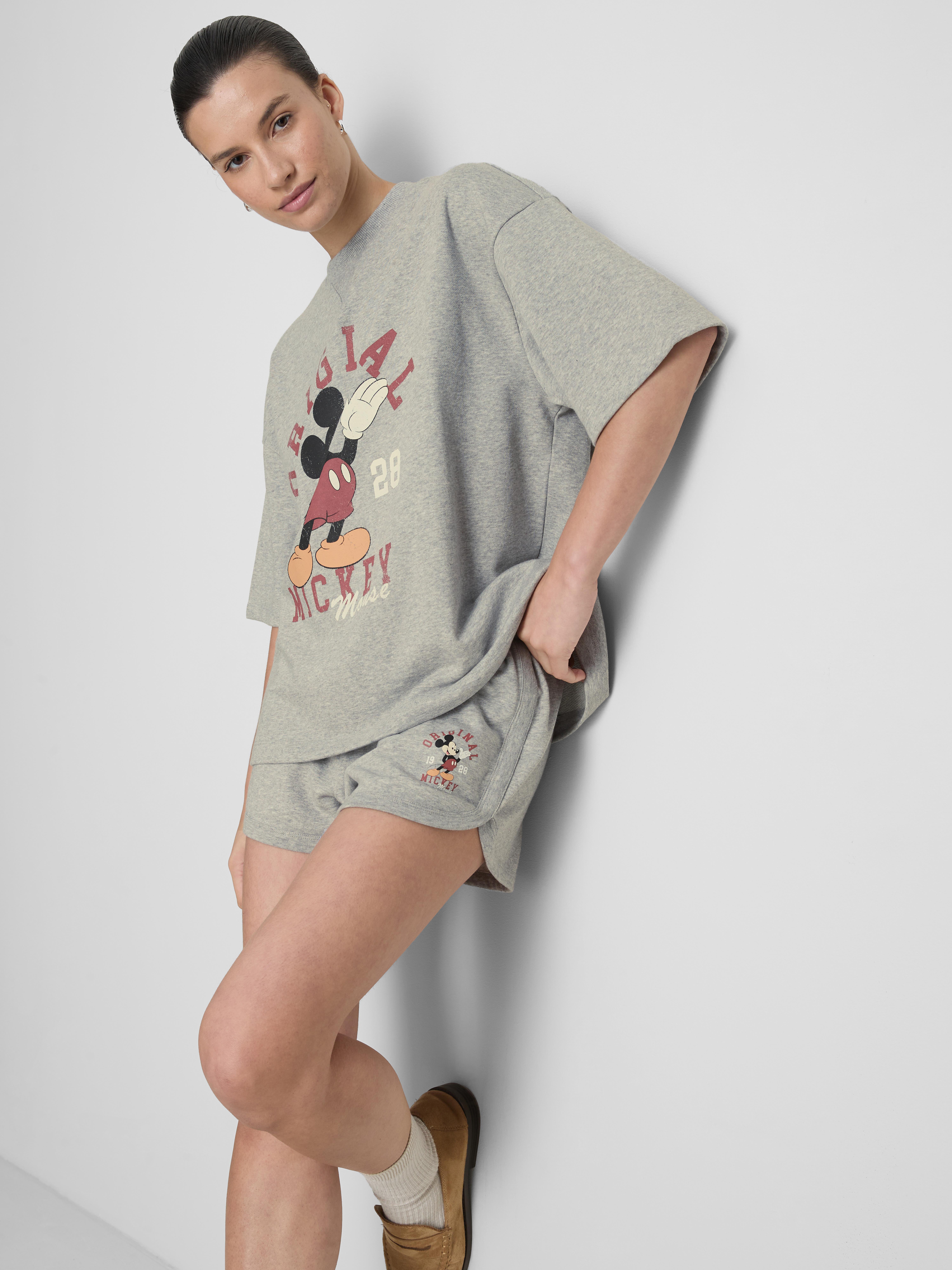 Disney's Mickey Mouse Cotton Rich Short Sleeve Sweatshirt