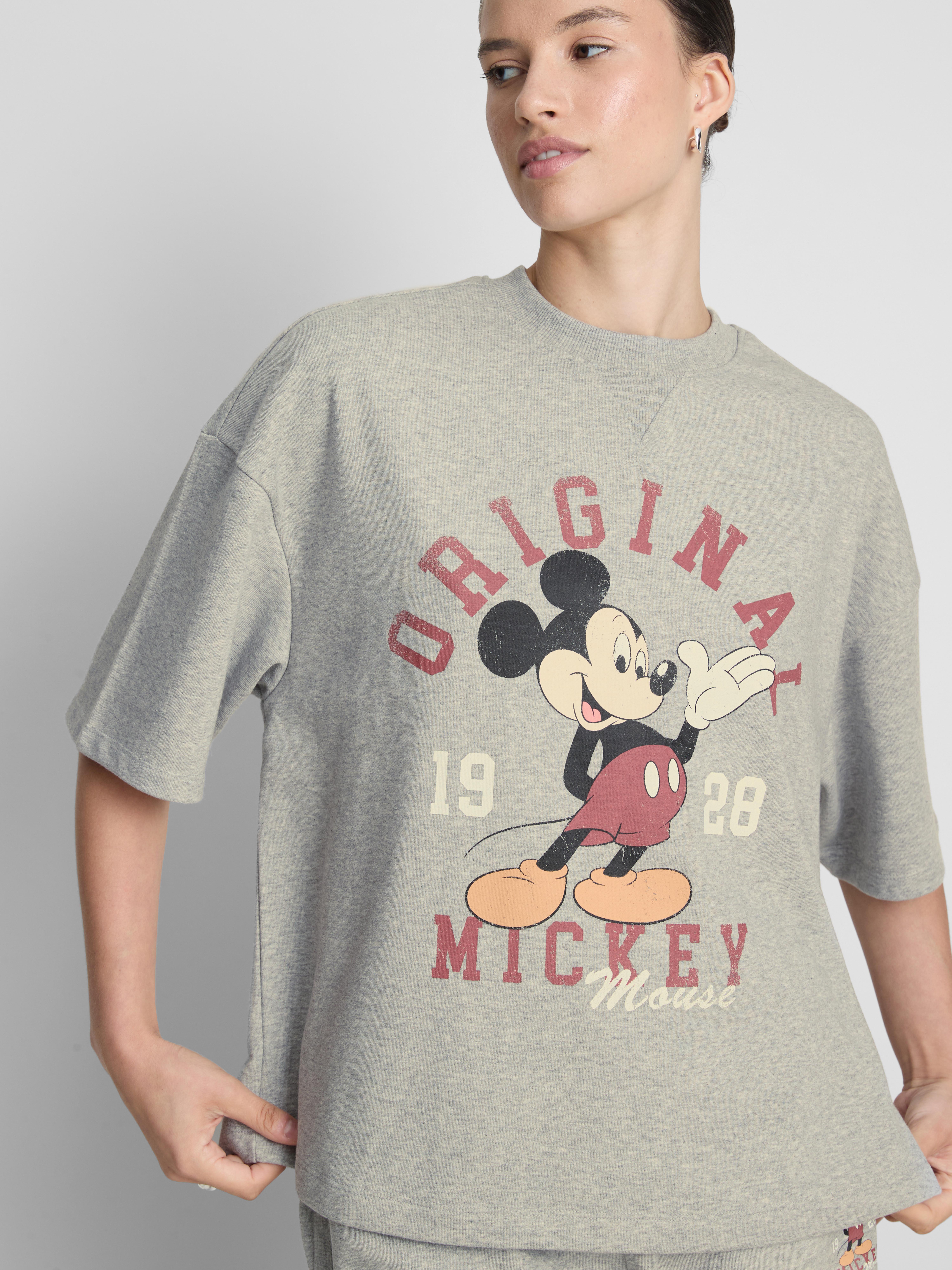 Disney's Mickey Mouse Cotton Rich Short Sleeve Sweatshirt
