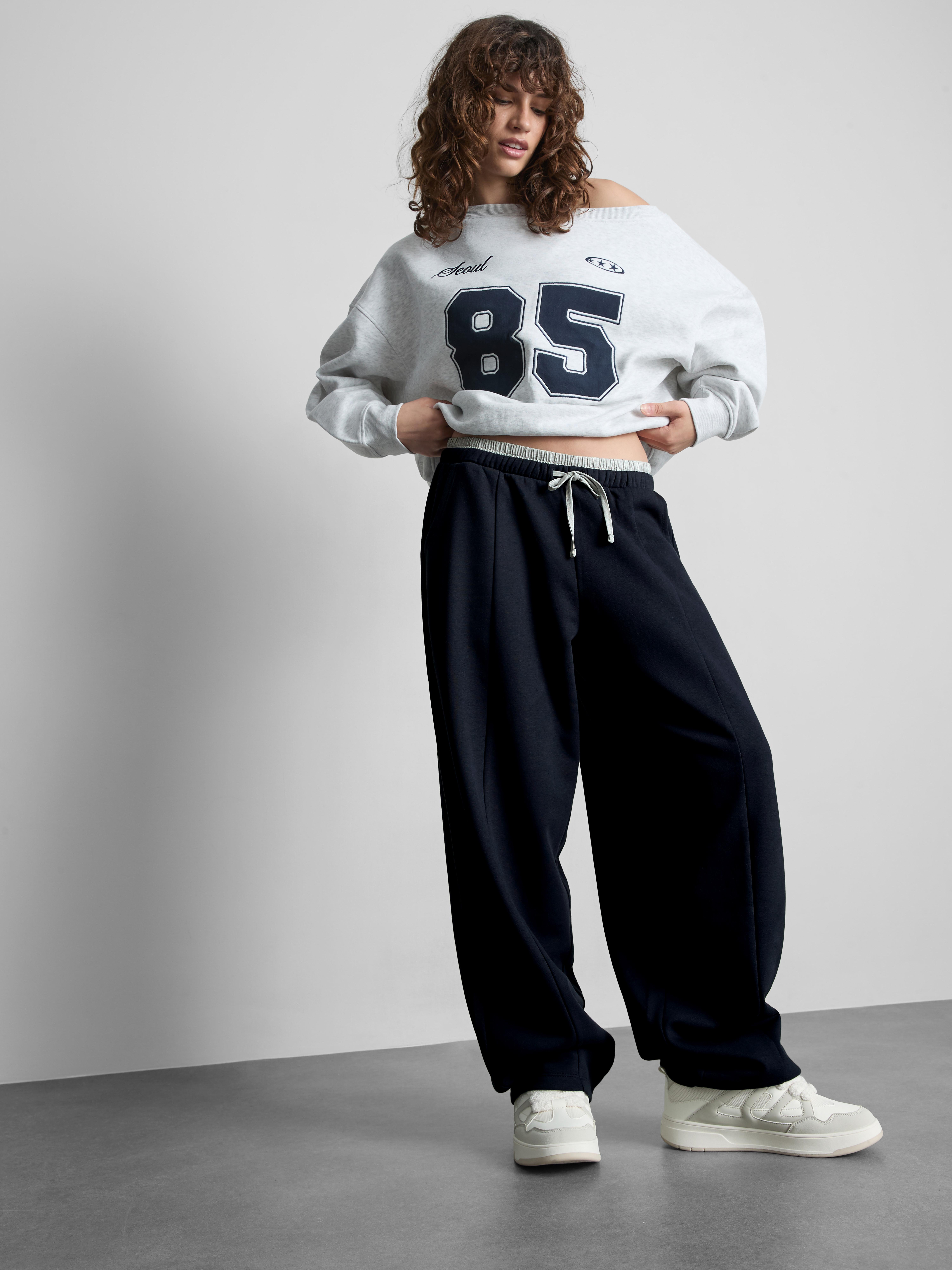 The Primark Scene | Double Waistband Barrel Leg Joggers