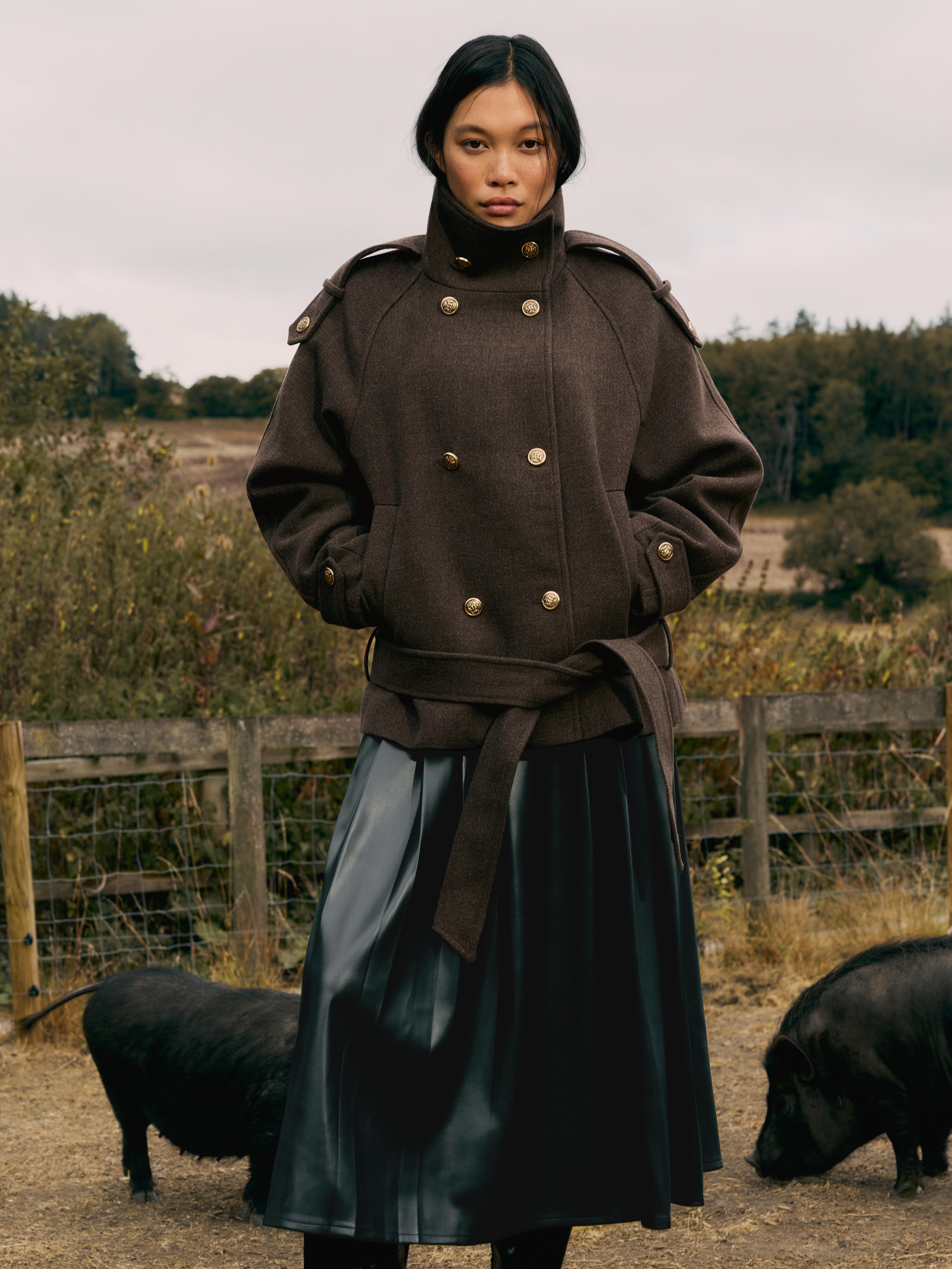 Funnel Neck Utility Jacket