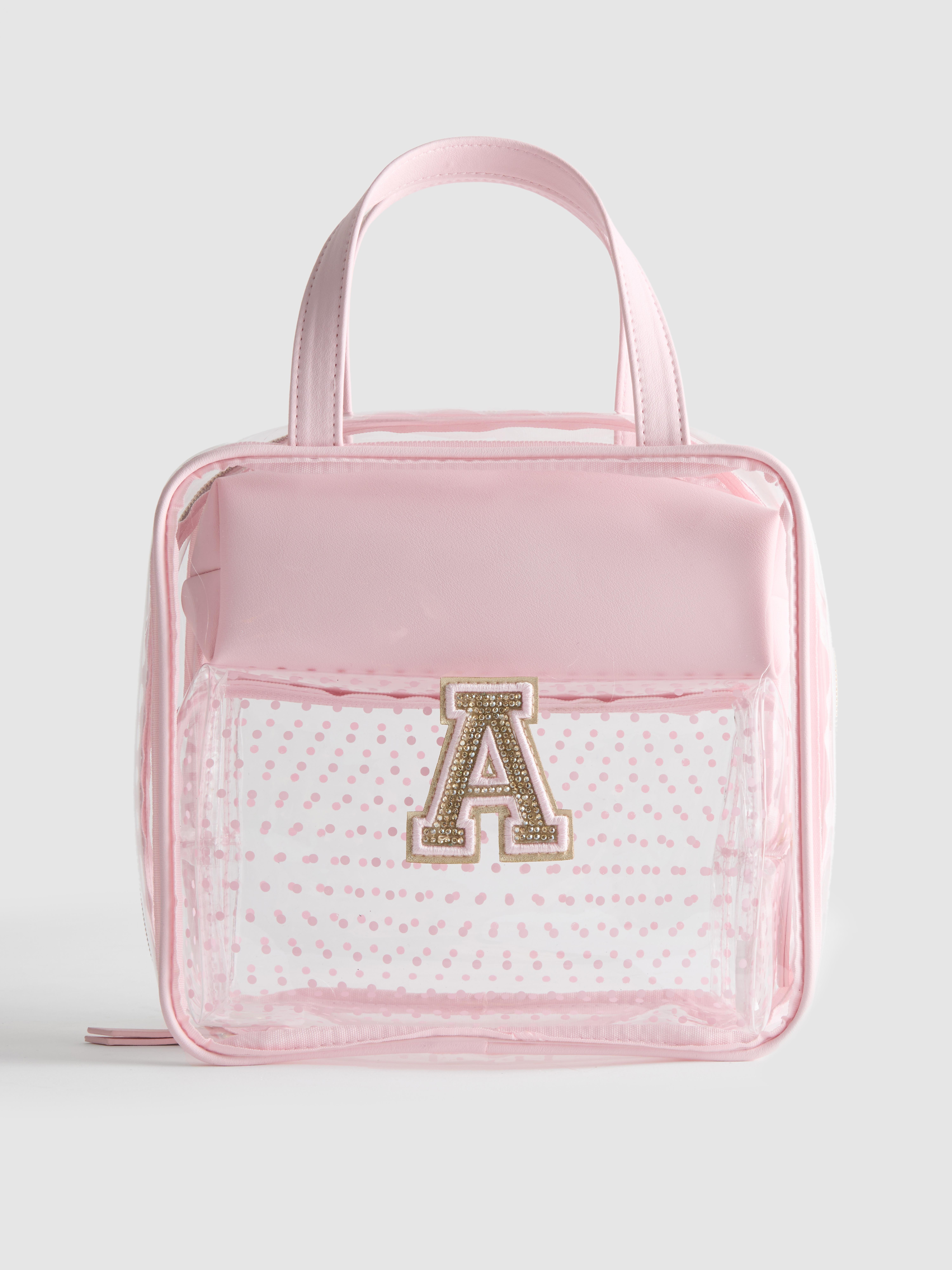 Initial Clear Make Up Bag Set