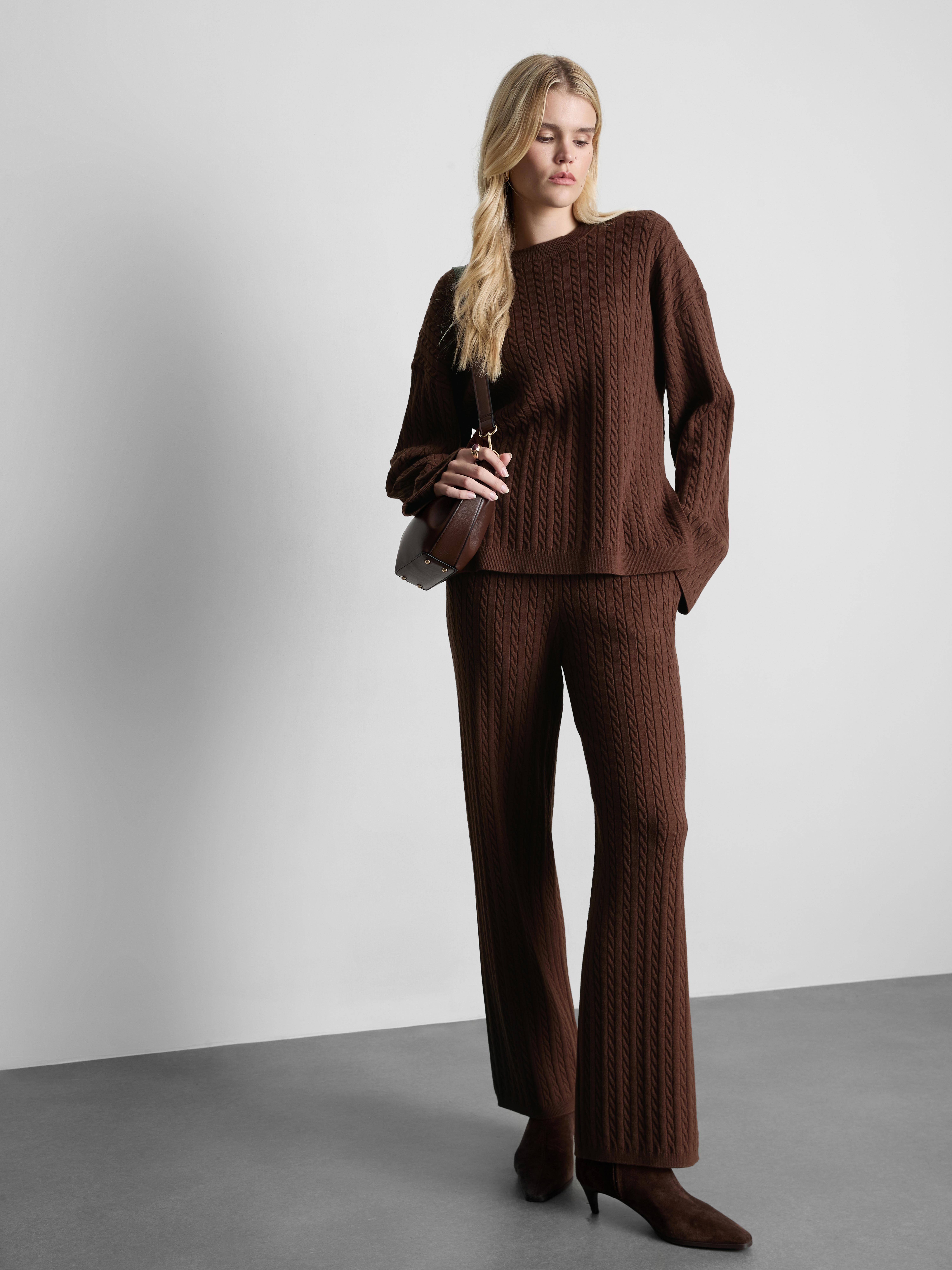 MAJOR FIND | Bell Sleeve Cable Knit Sweater