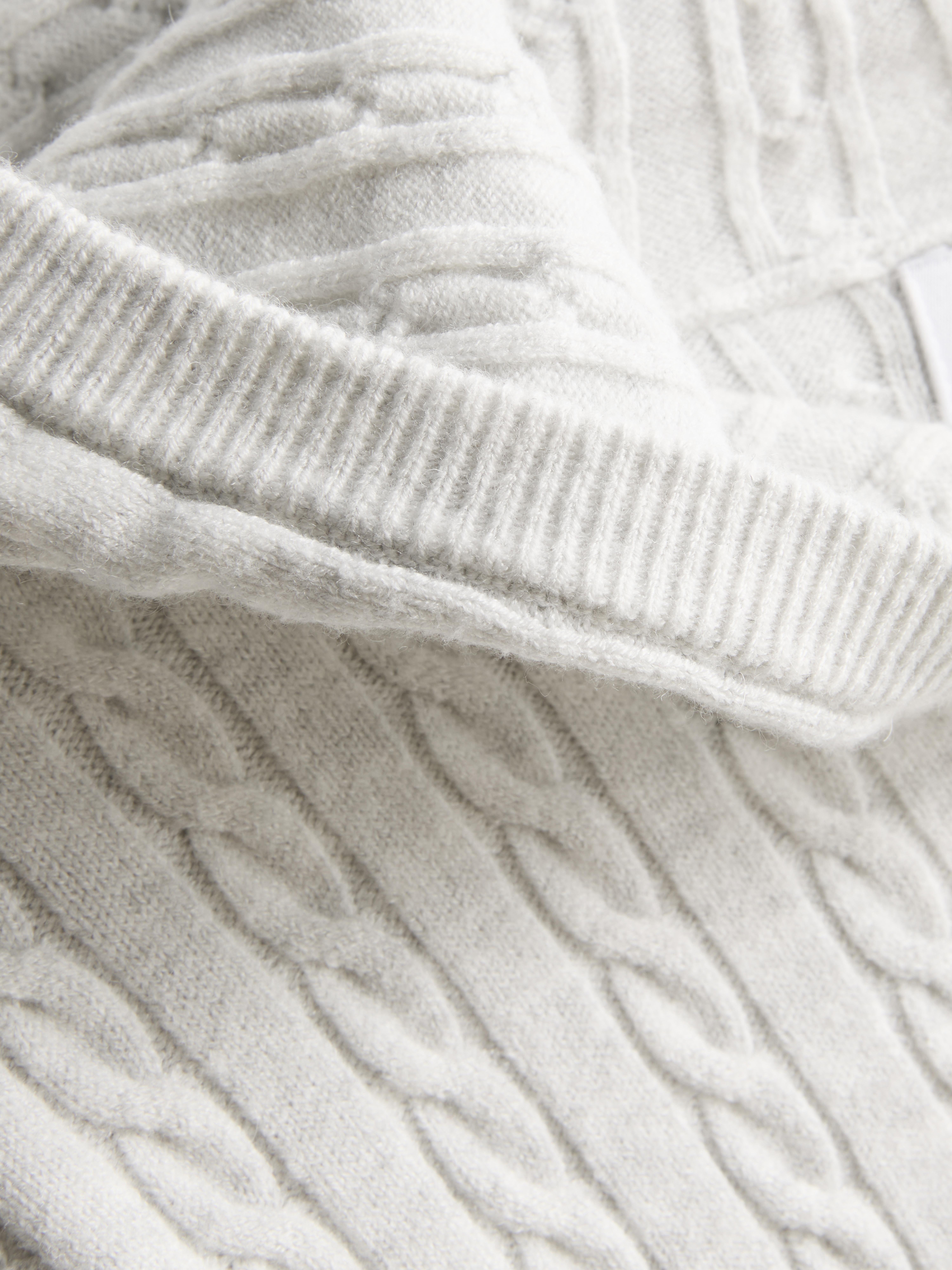 Sudadera con capucha de punto de ochos - Gris claro - Mujer | Primark