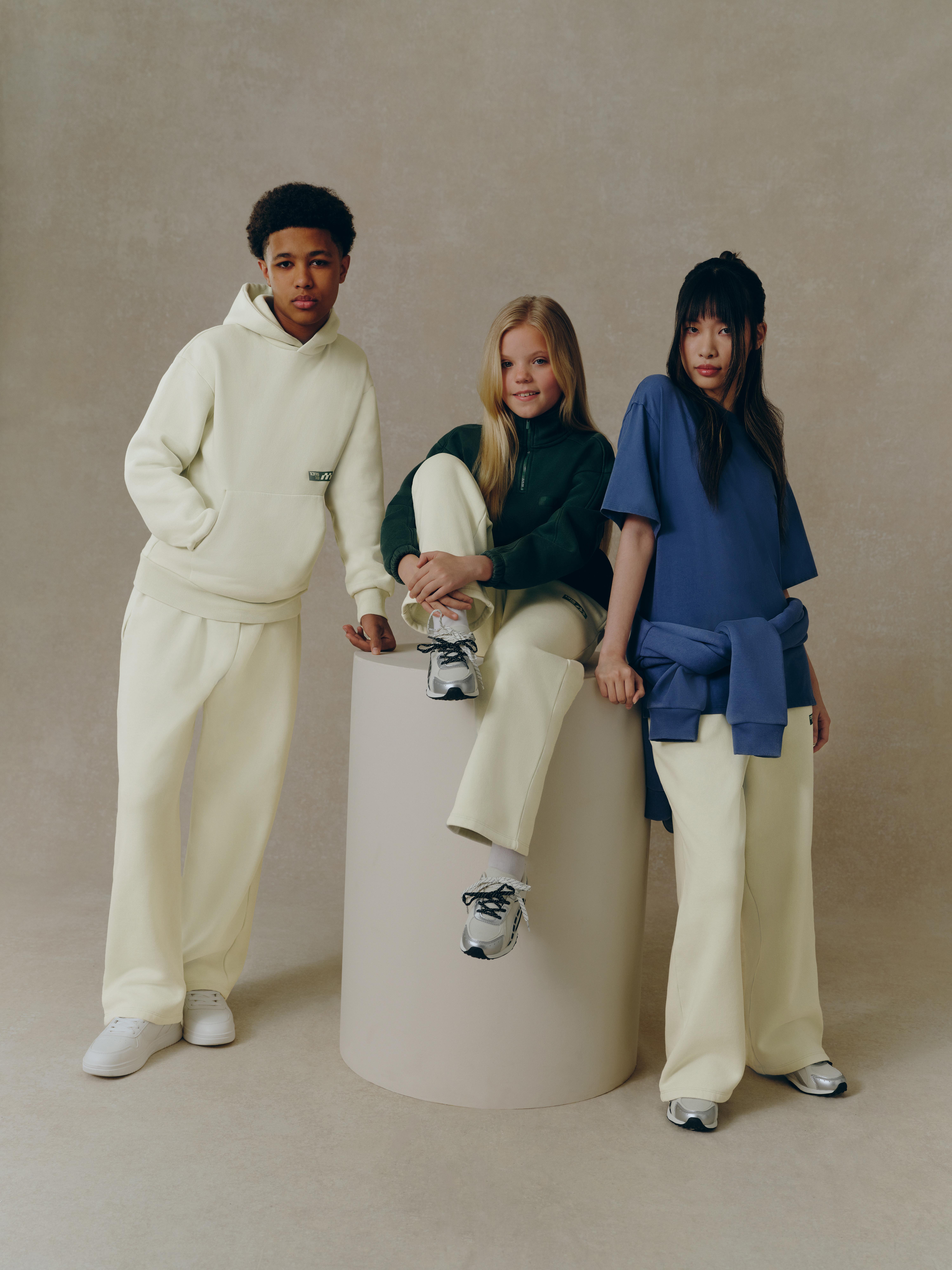 7-15yrs | By Coleen Hoodie Light Green