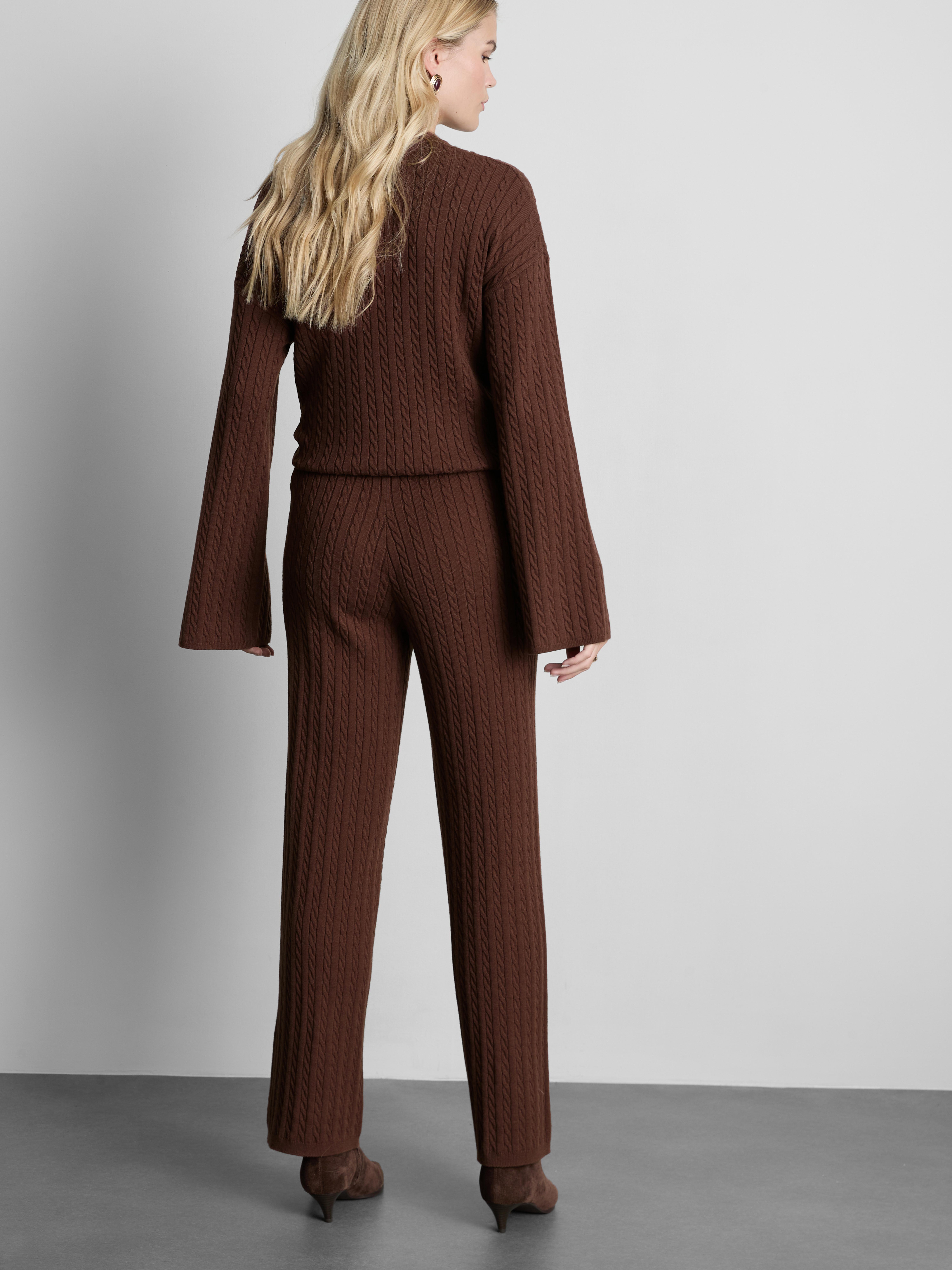 MAJOR FIND | Cable Knit Straight Leg Pants