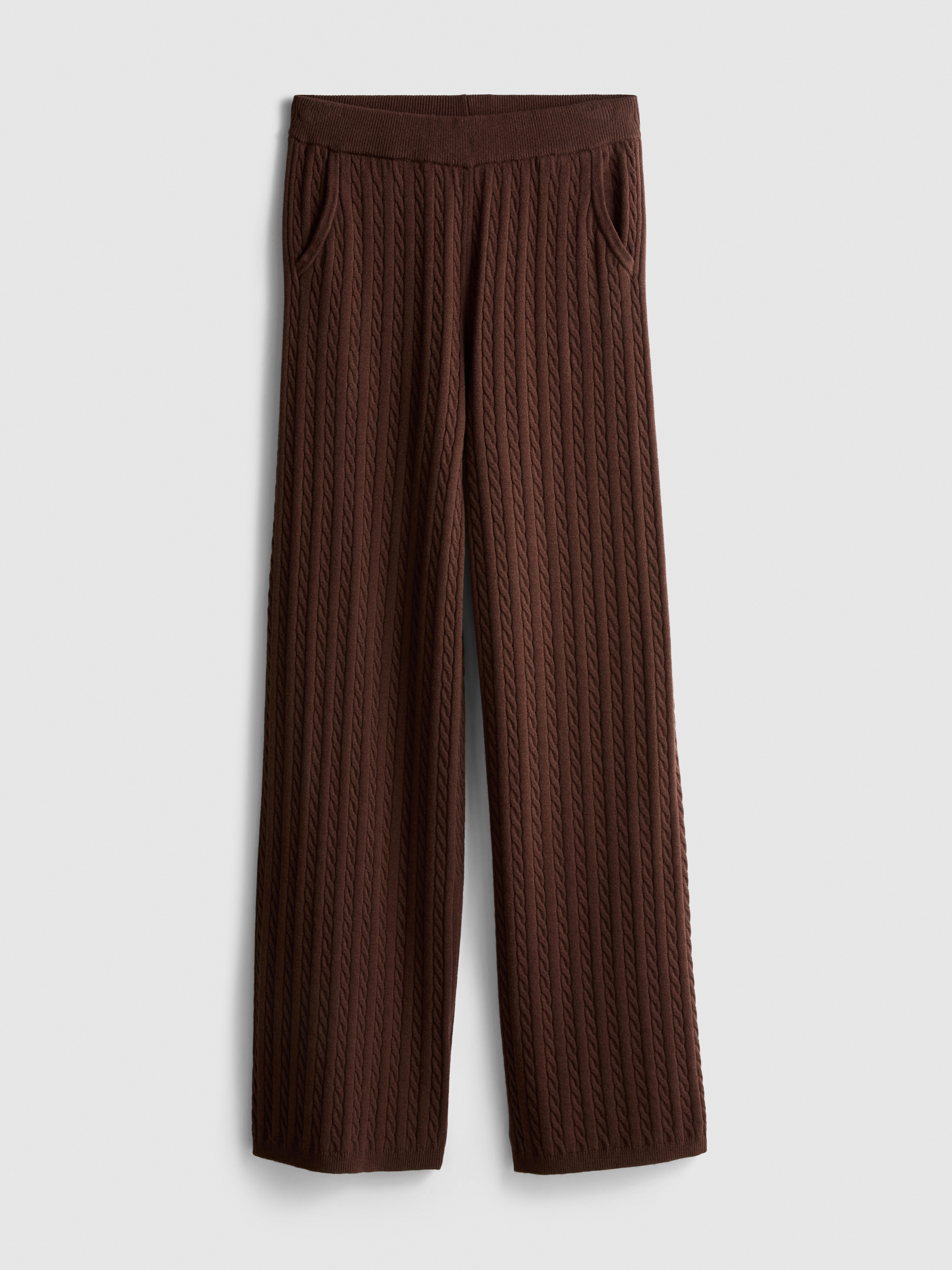 MAJOR FIND | Cable Knit Straight Leg Pants