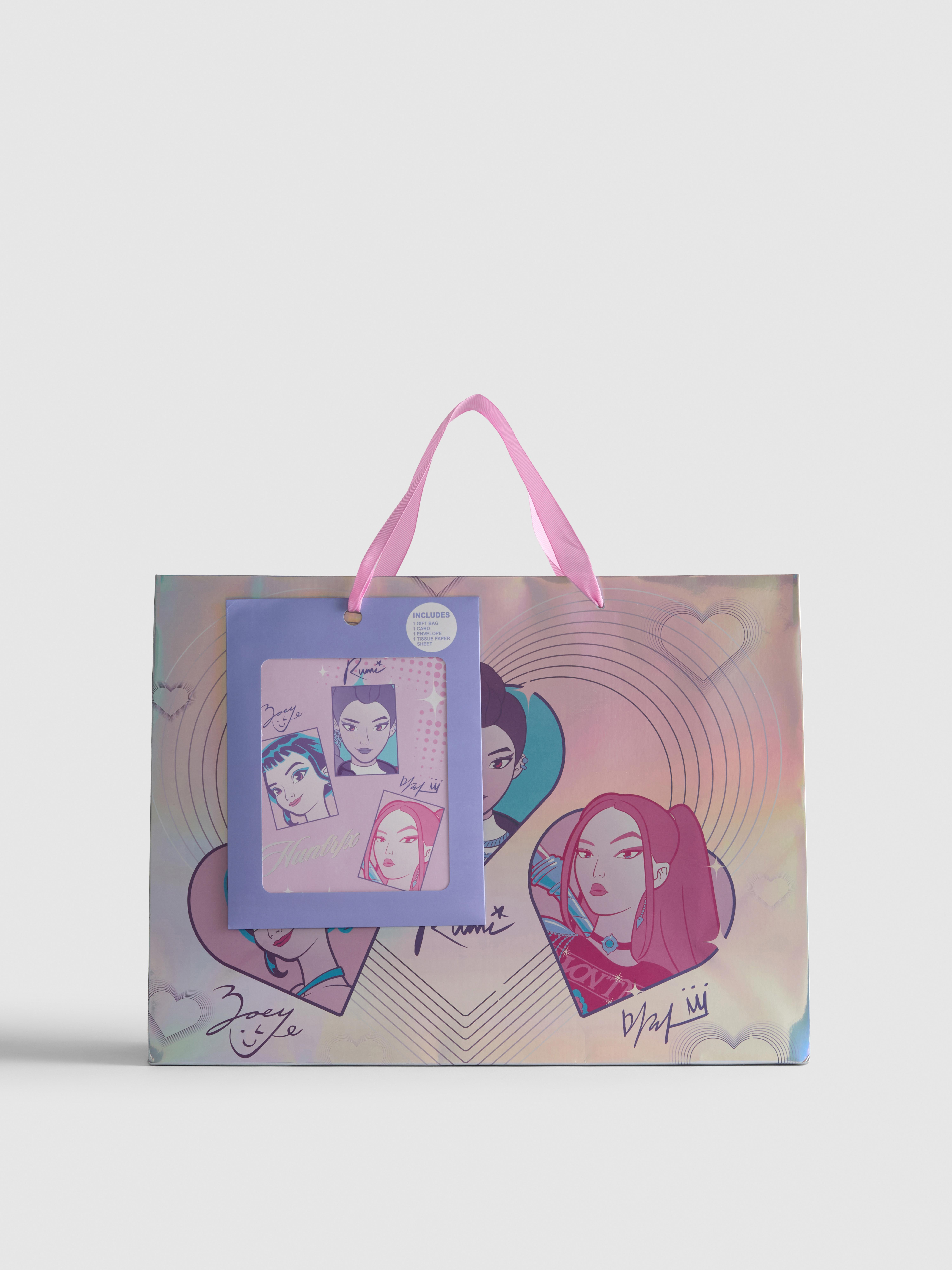 Multi KPop Demon Hunters Gift Bag and Card Set | Primark