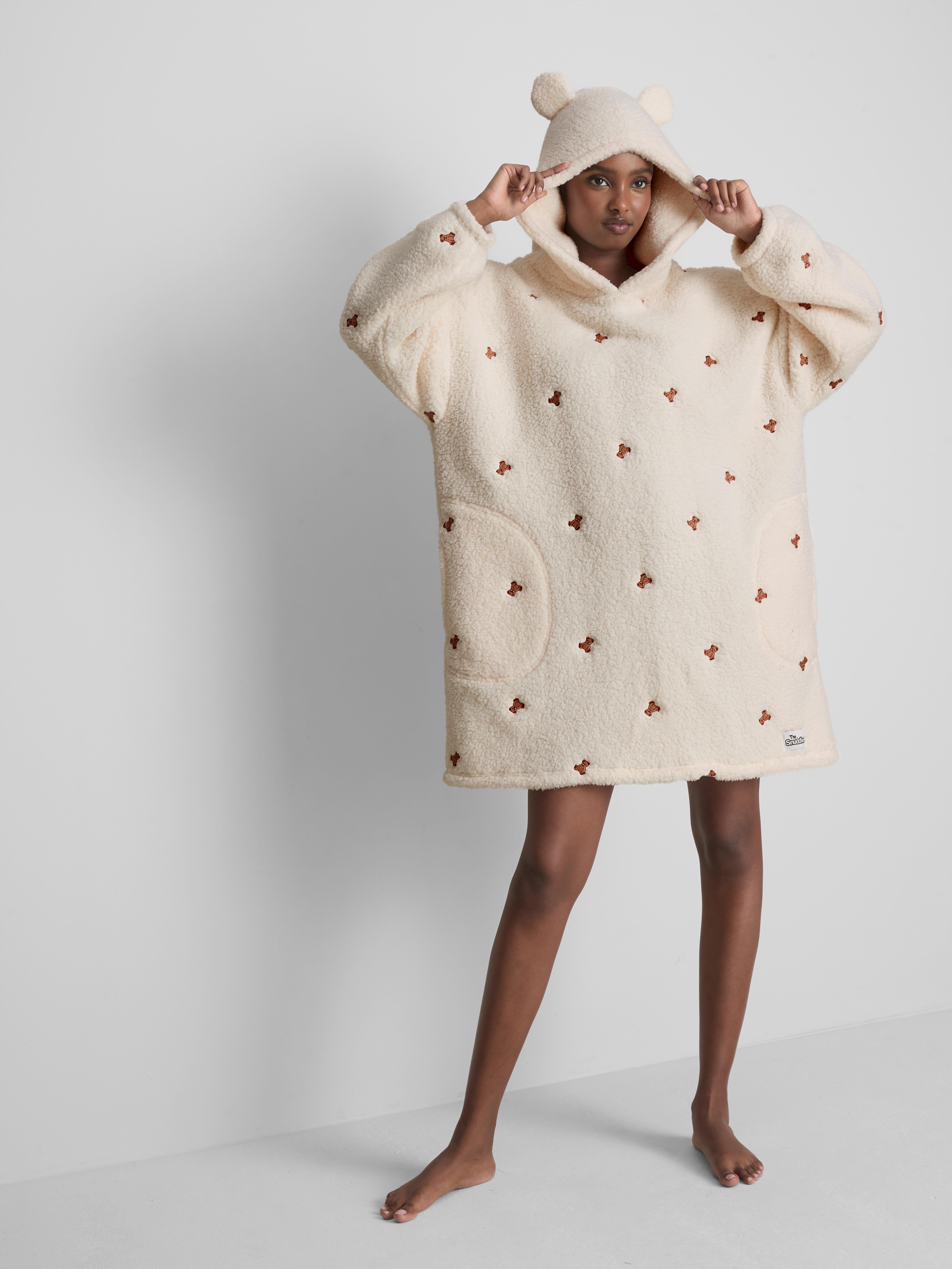 Womens Cream Hooded Fleece Snuddie | Primark
