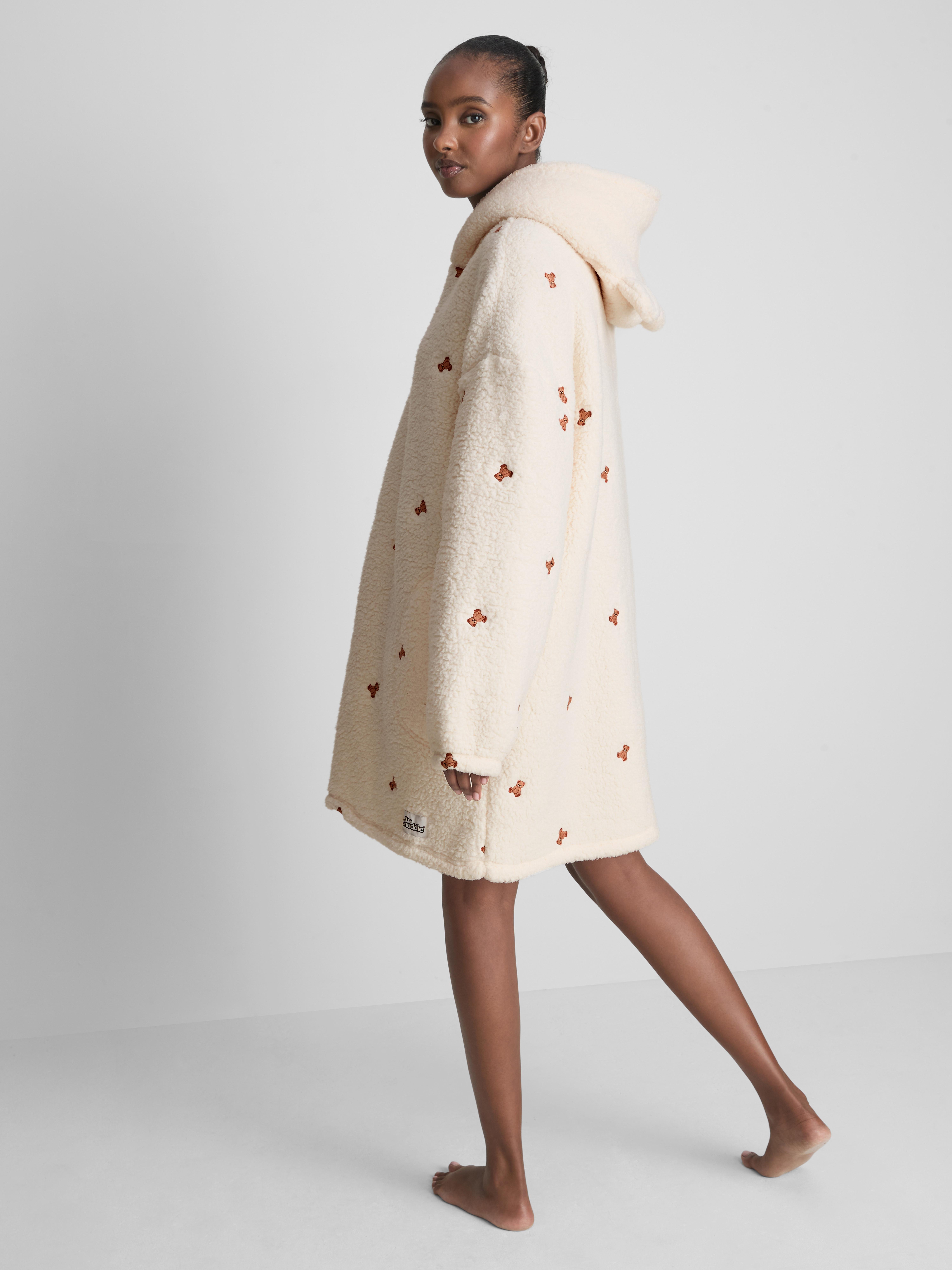 Womens Cream Hooded Fleece Snuddie | Primark