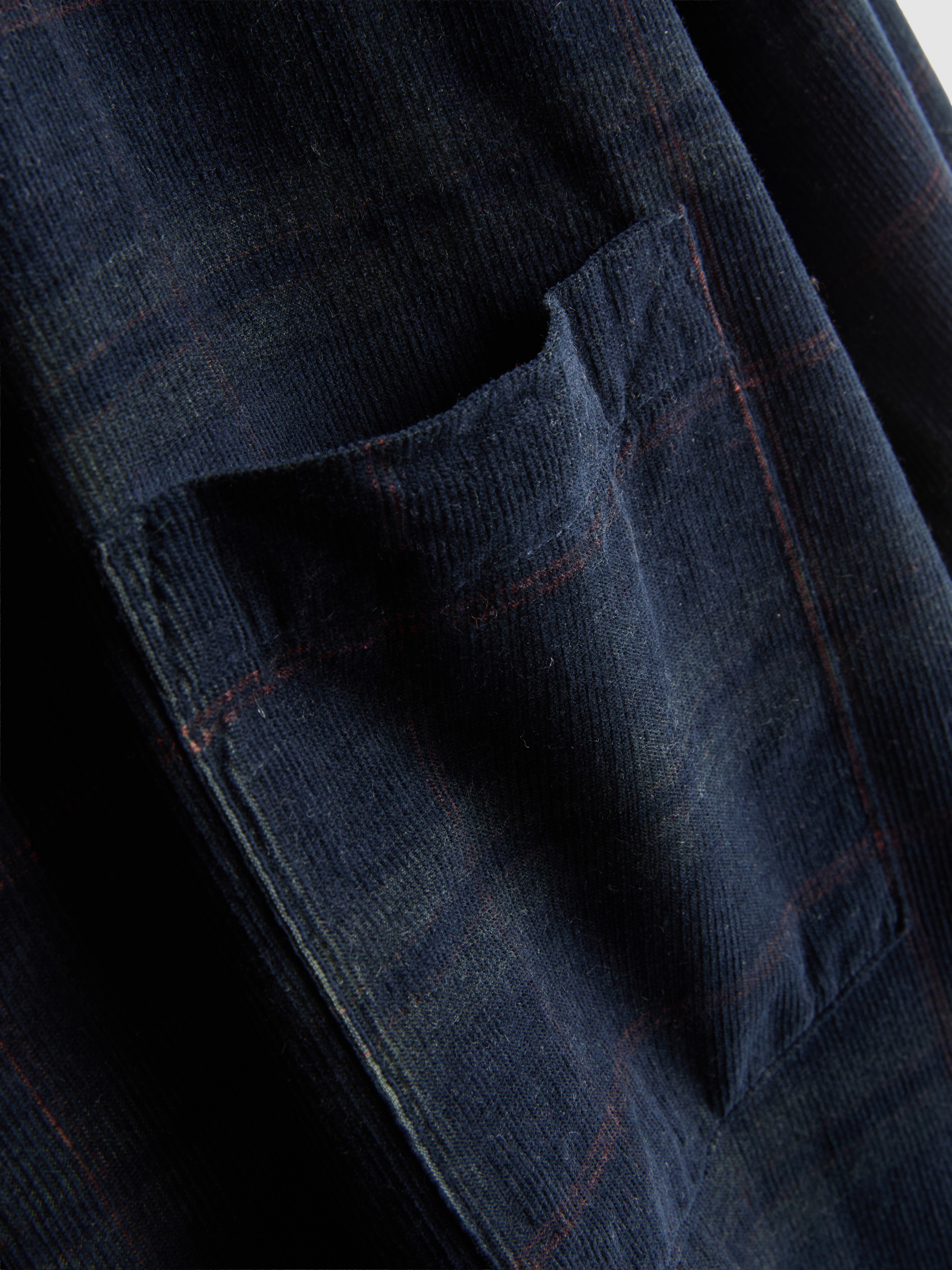 Pure Cotton Check Button-Down Shirt