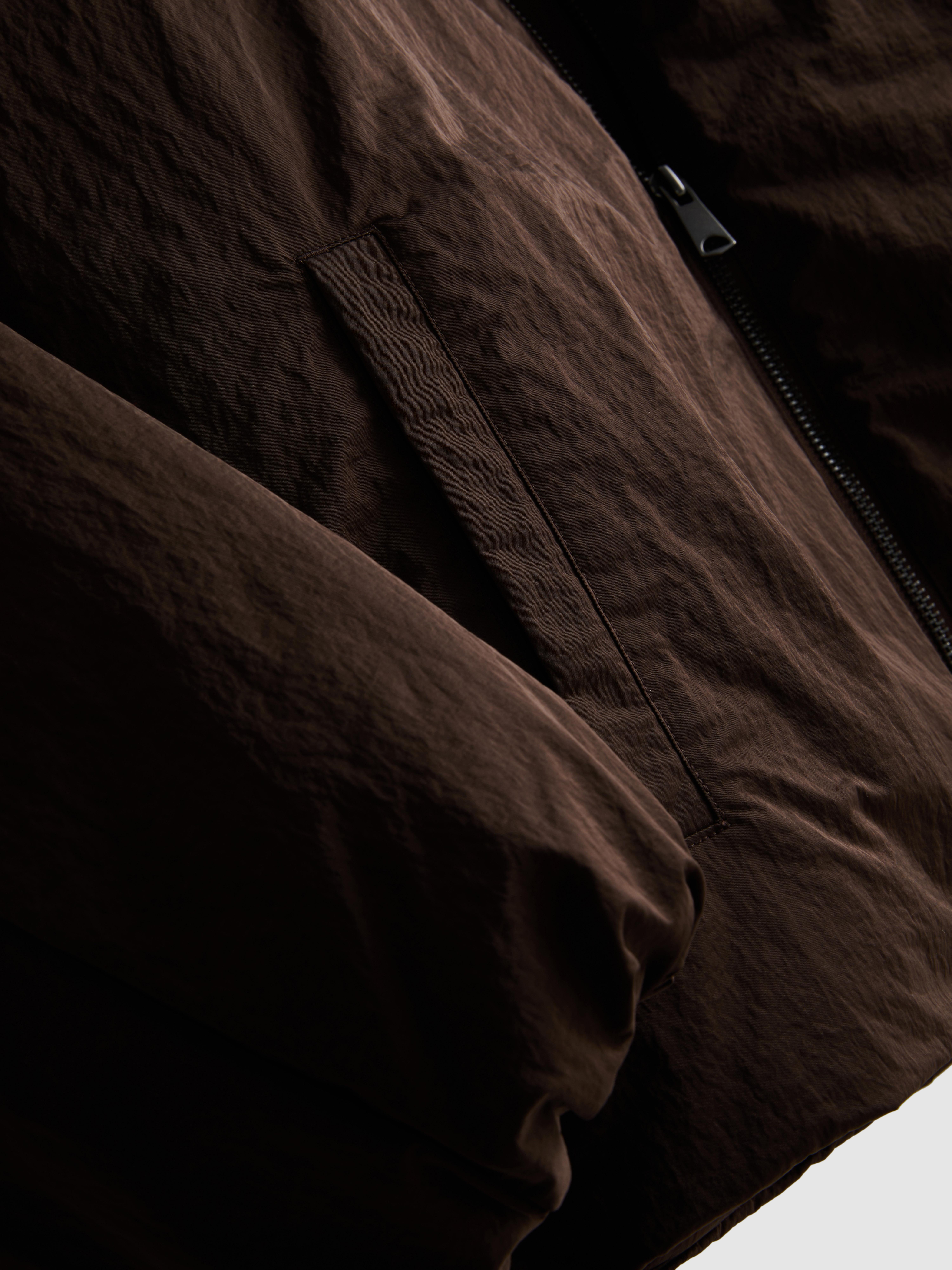 The Edit Scarf-Detail Puffer Jacket