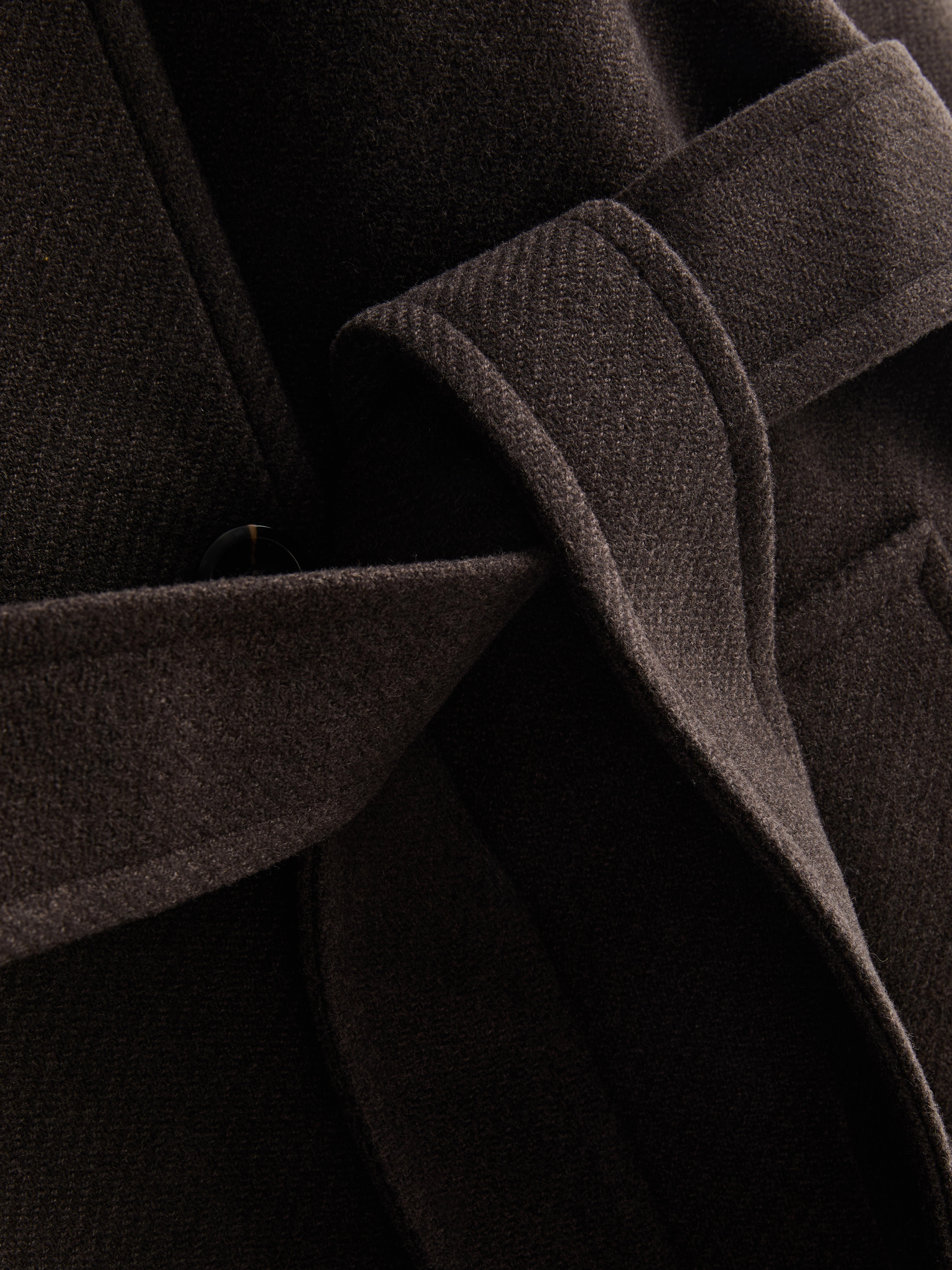 The Edit High-Neck Longline Coat