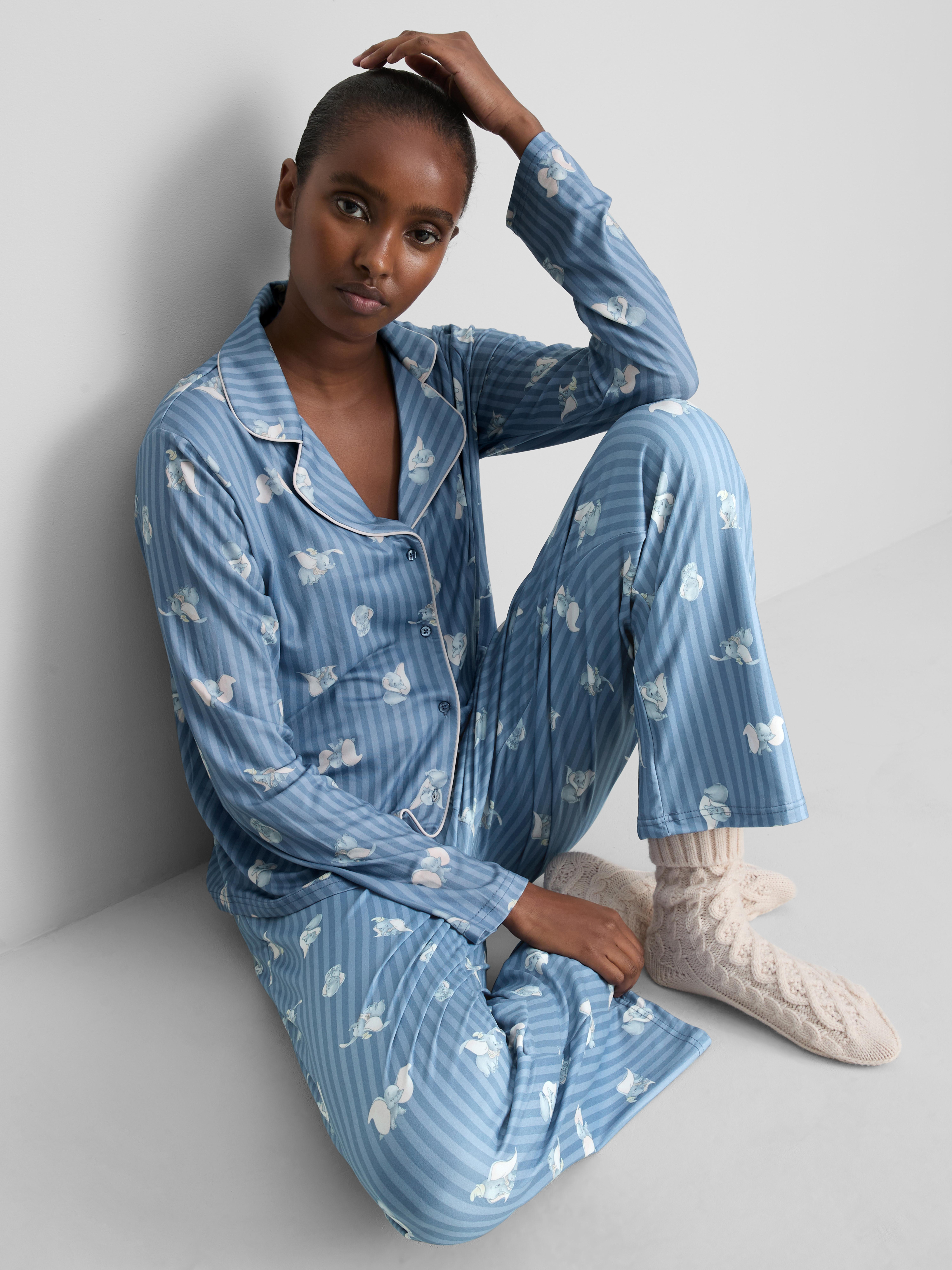 Disney's Dumbo Striped Graphic Boyfriend Pajamas