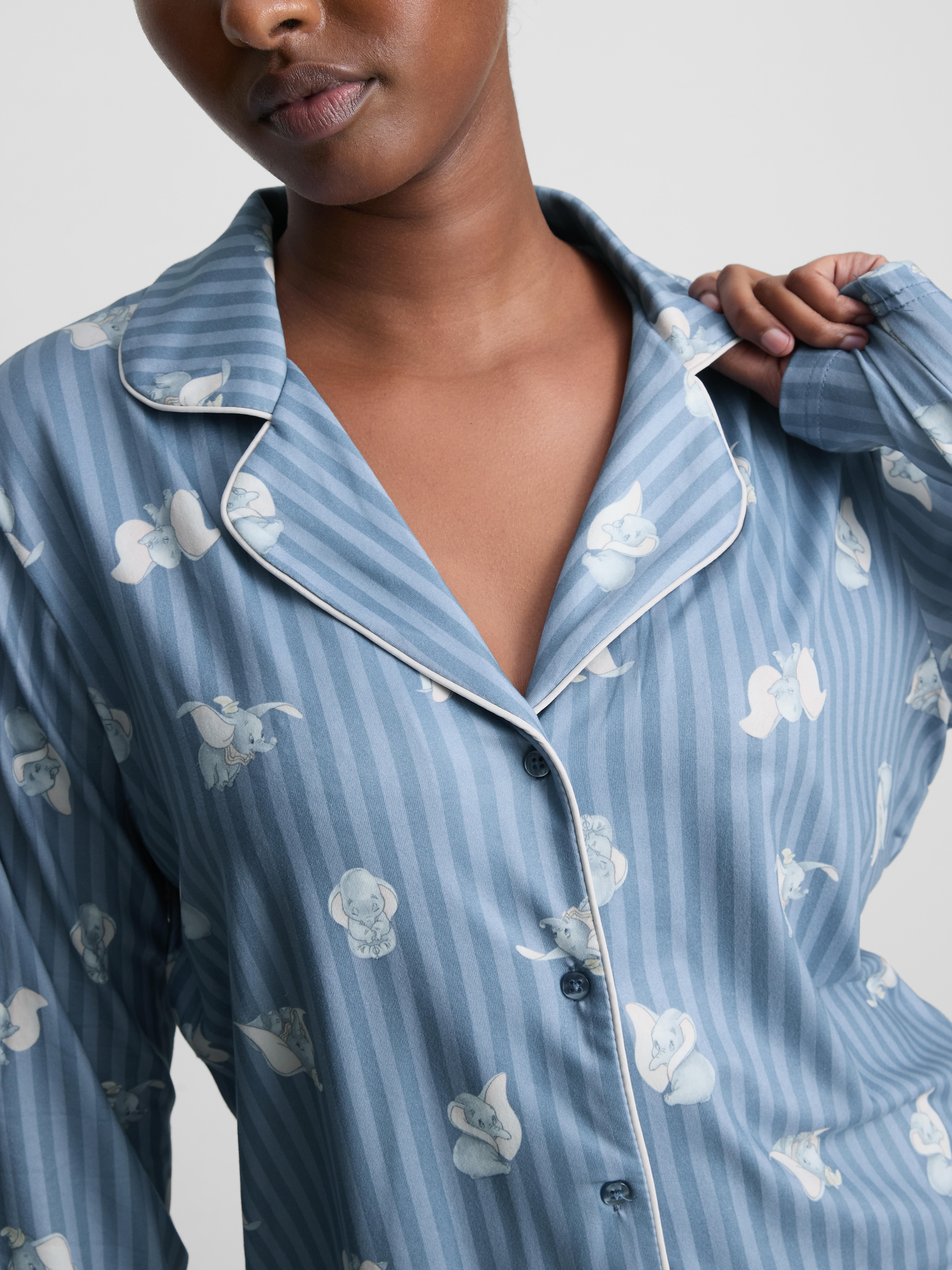 Disney's Dumbo Striped Graphic Boyfriend Pajamas