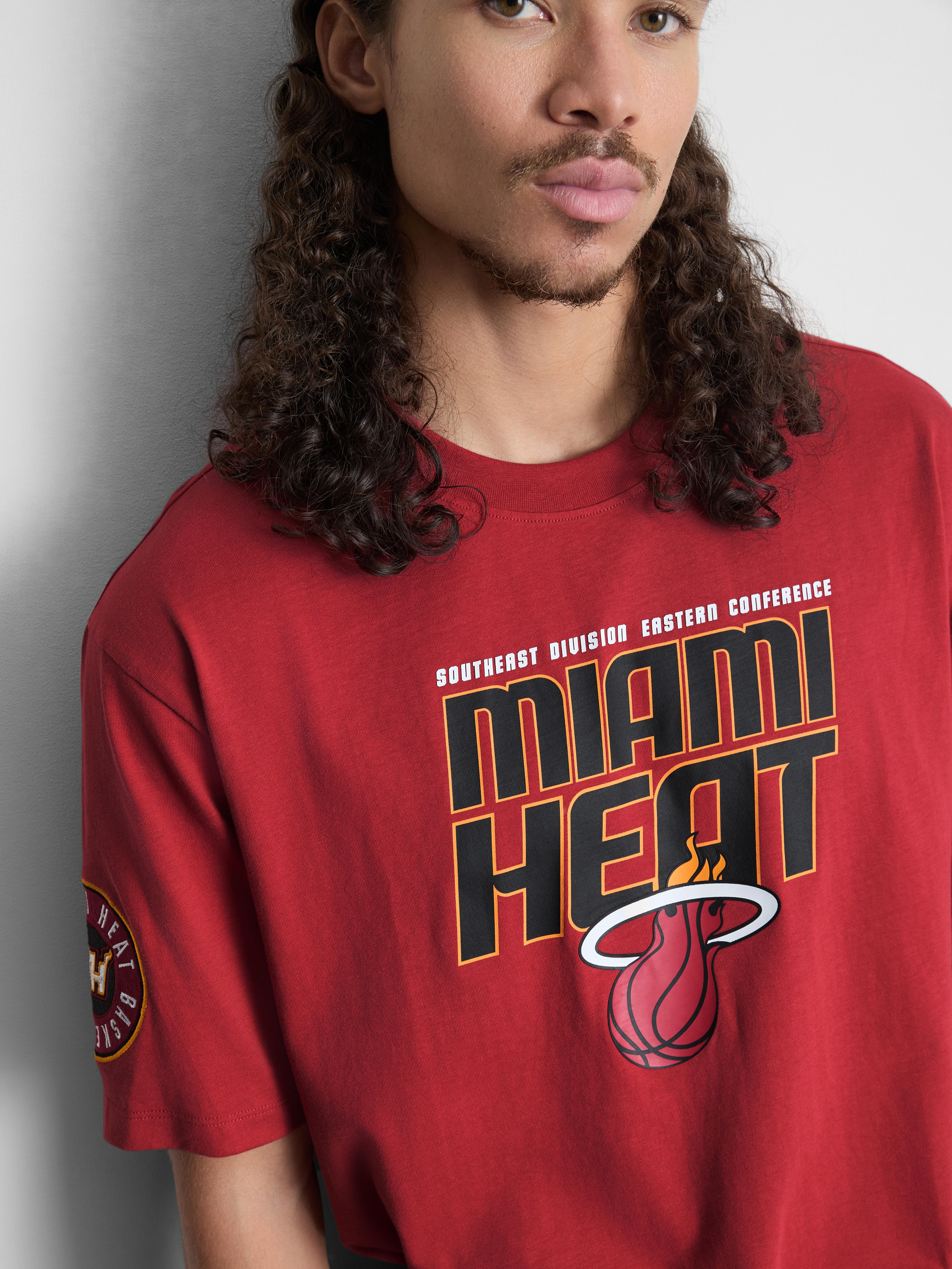 NBA Miami Heat Pure Cotton Graphic T-Shirt