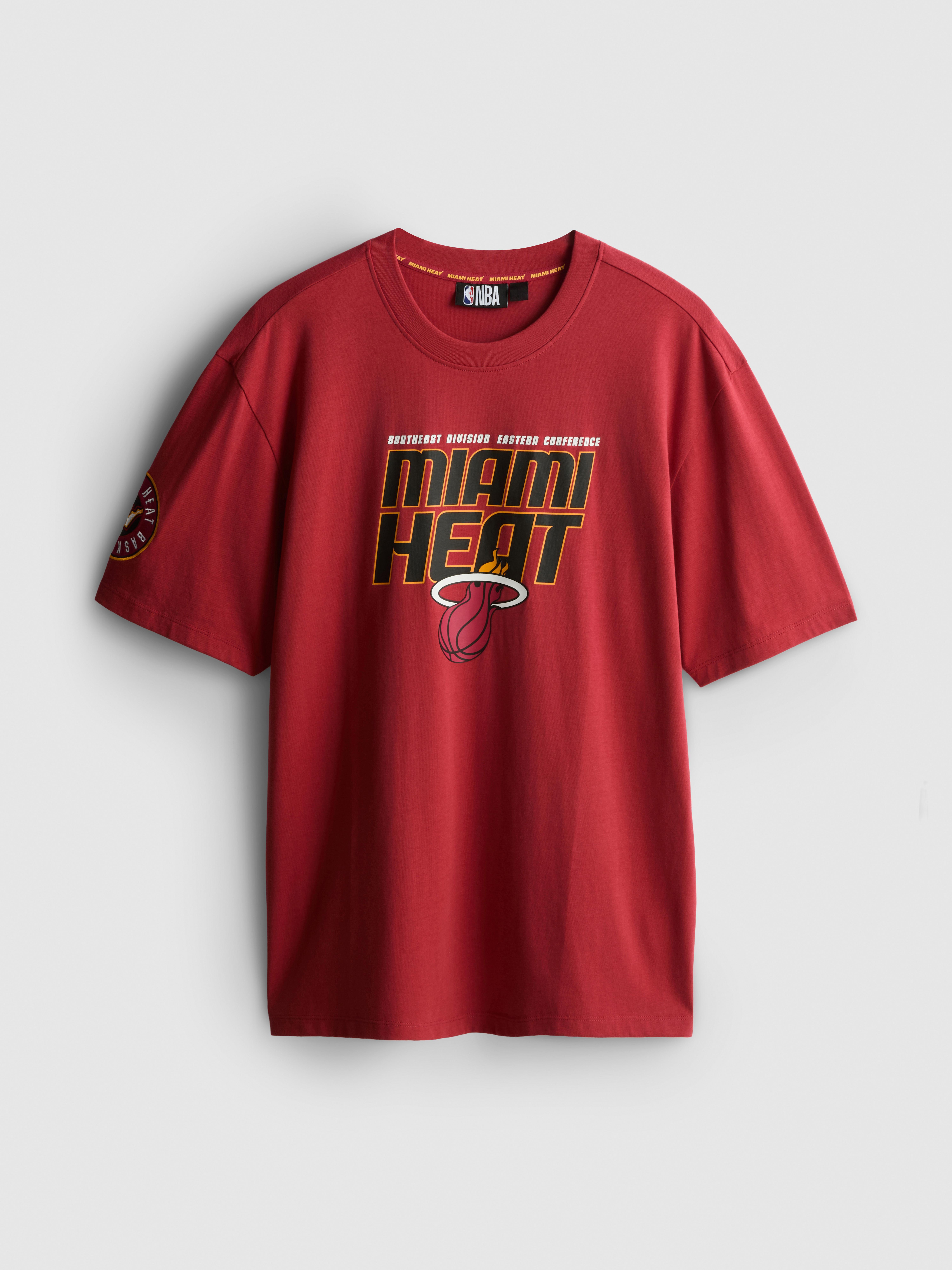 NBA Miami Heat Pure Cotton Graphic T-Shirt
