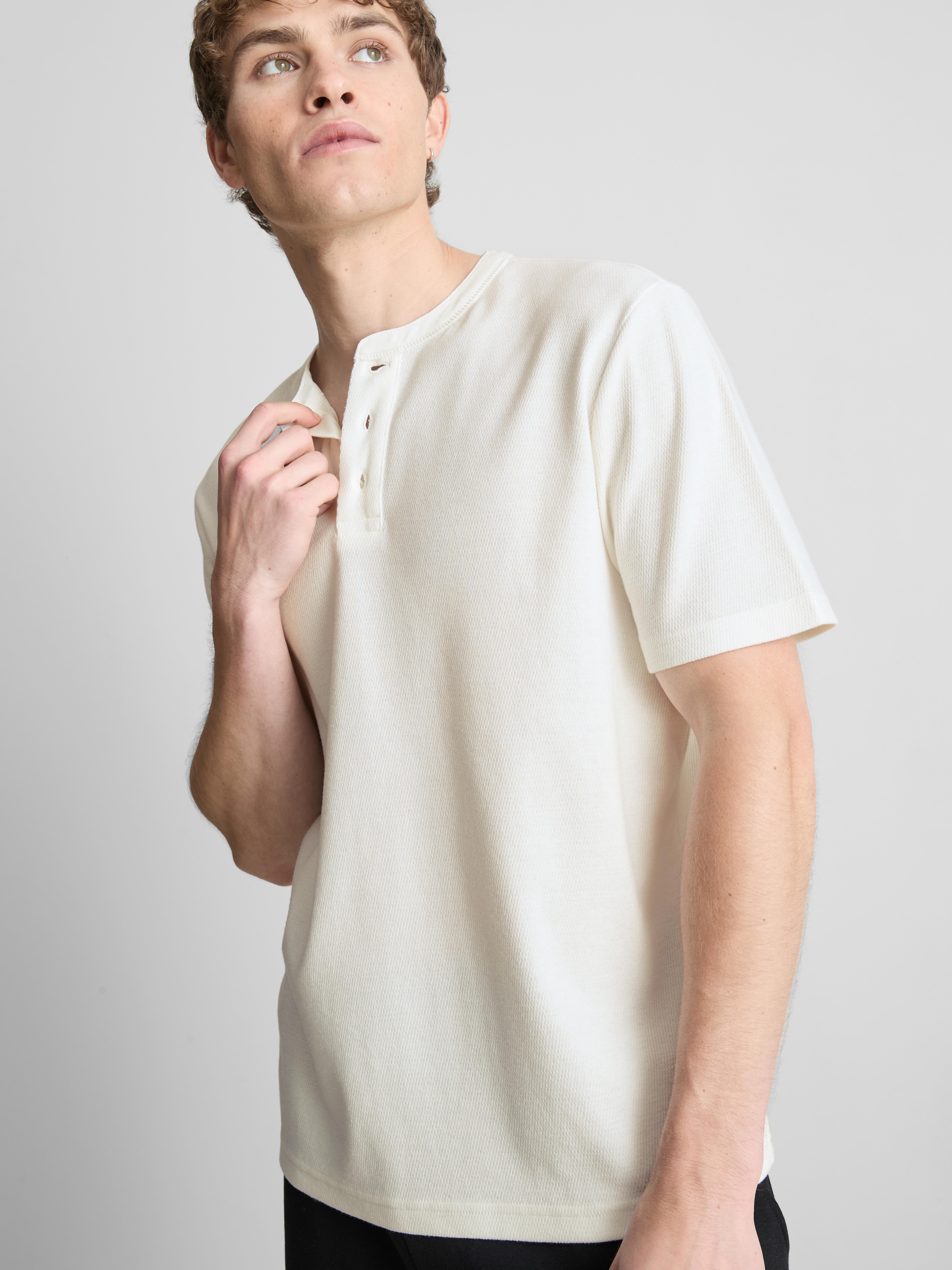 Textured Henley T-Shirt