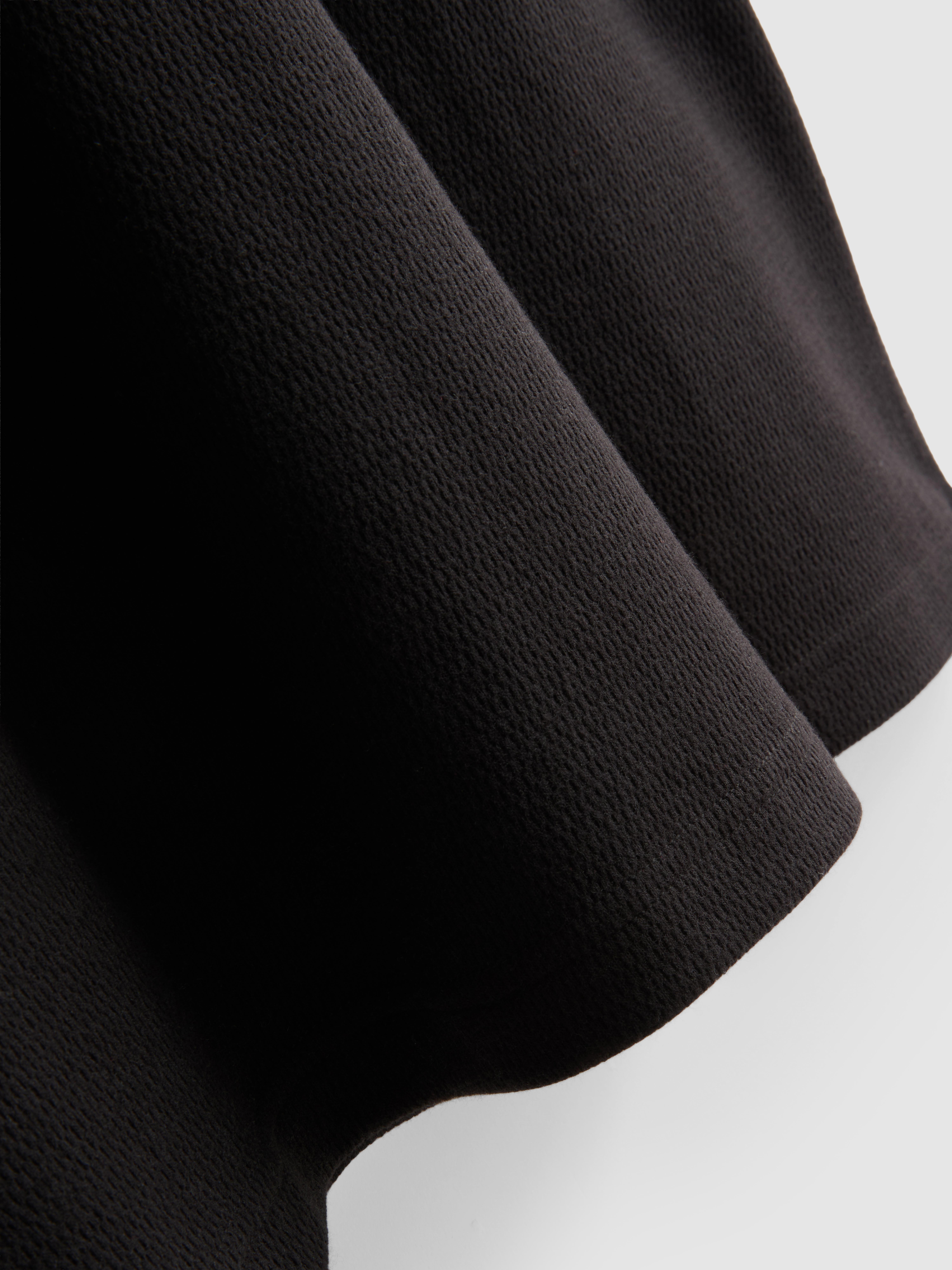 Henley-shirt met textuur