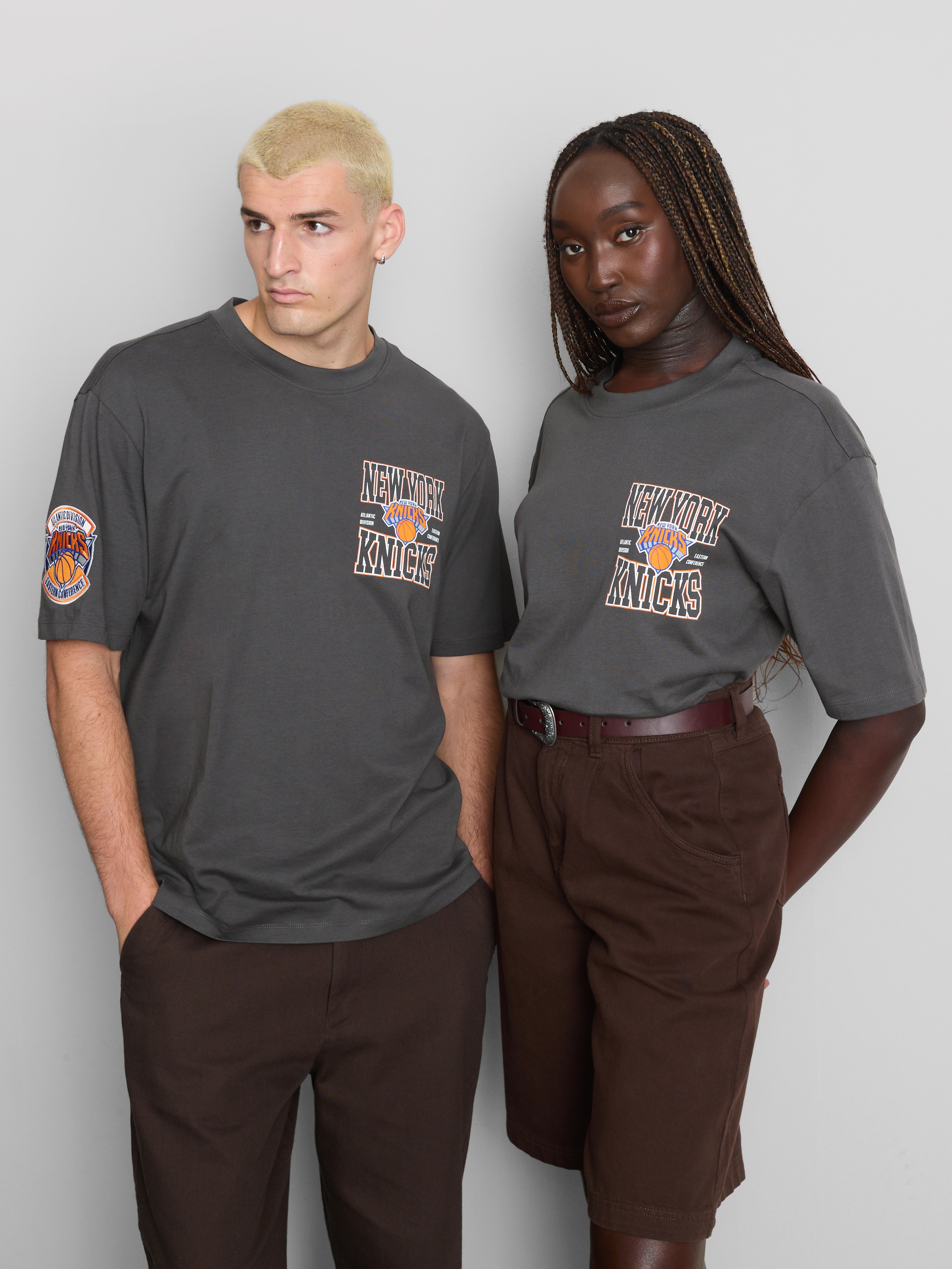 NBA New York Knicks Pure Cotton Graphic T-Shirt