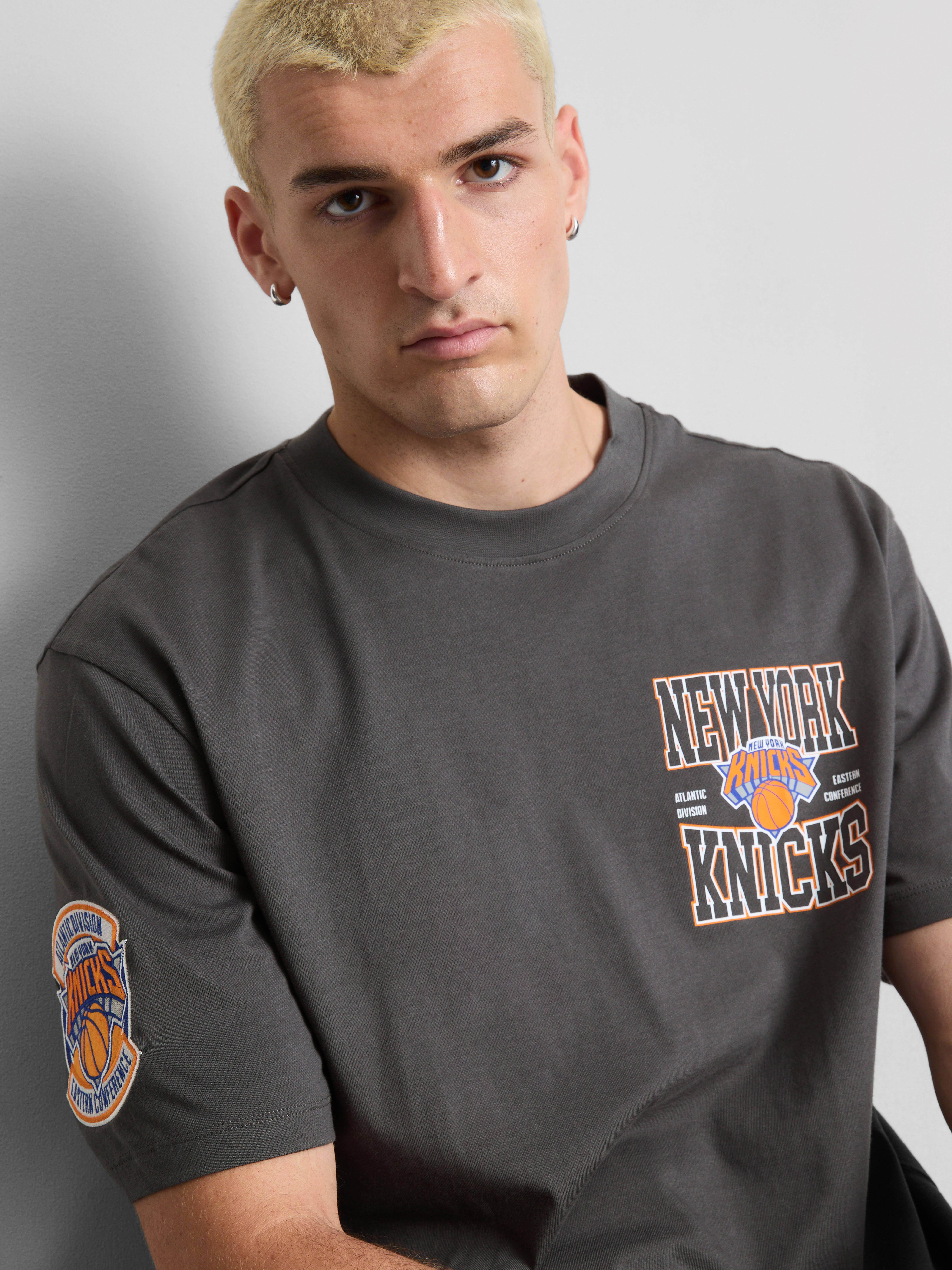 NBA New York Knicks Pure Cotton Graphic T-Shirt