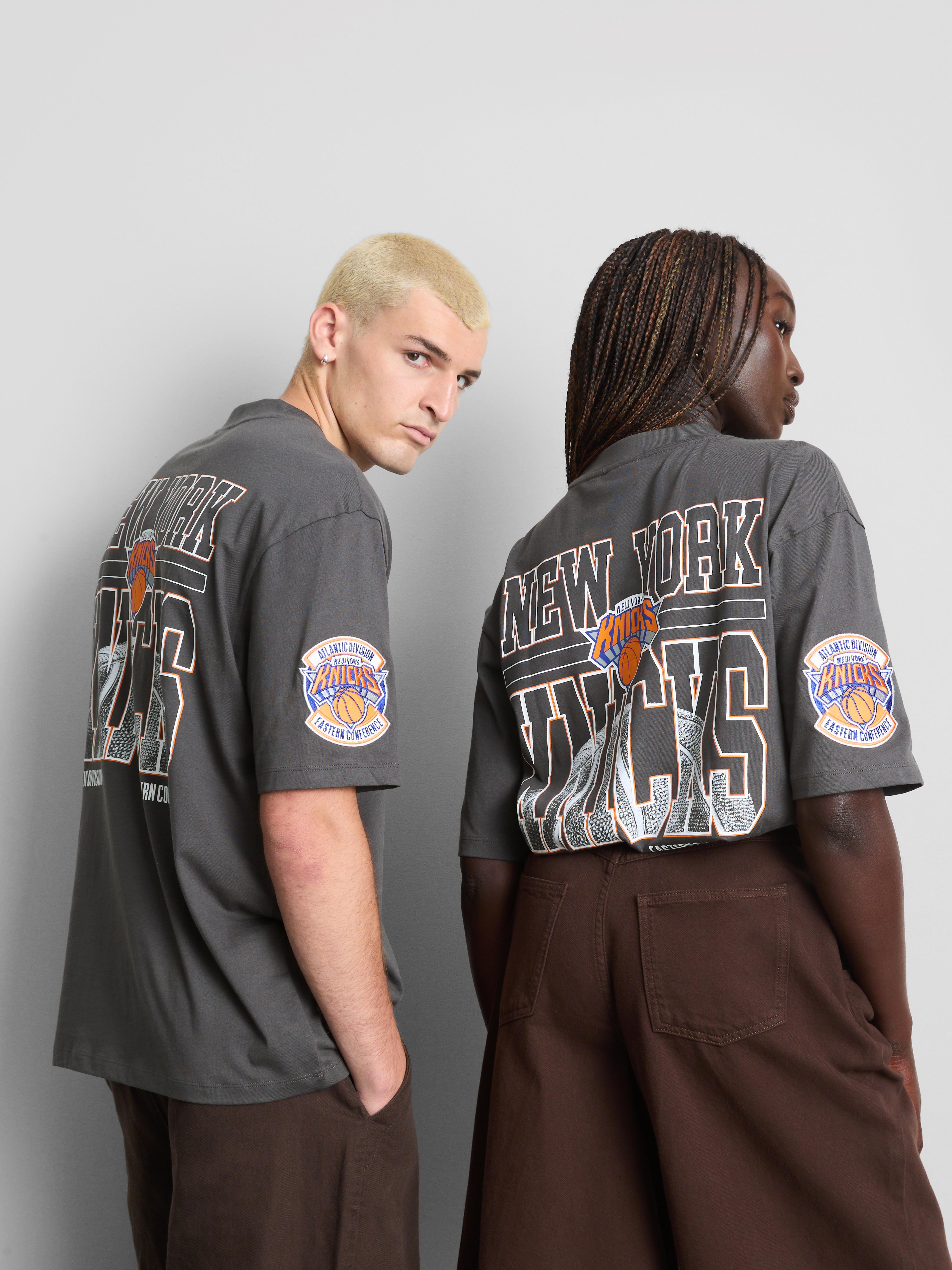 NBA New York Knicks Pure Cotton Graphic T-Shirt