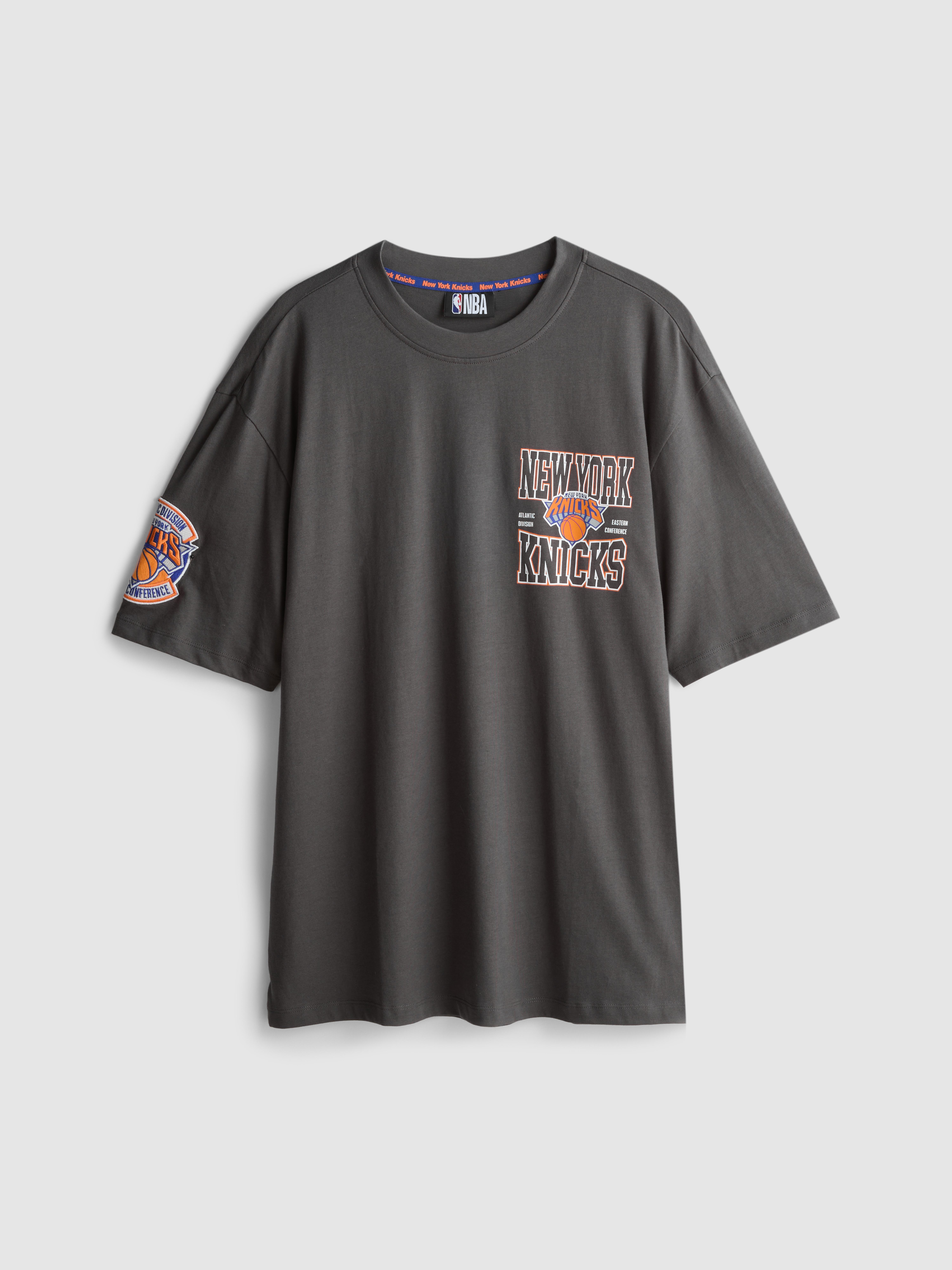 NBA New York Knicks Pure Cotton Graphic T-Shirt