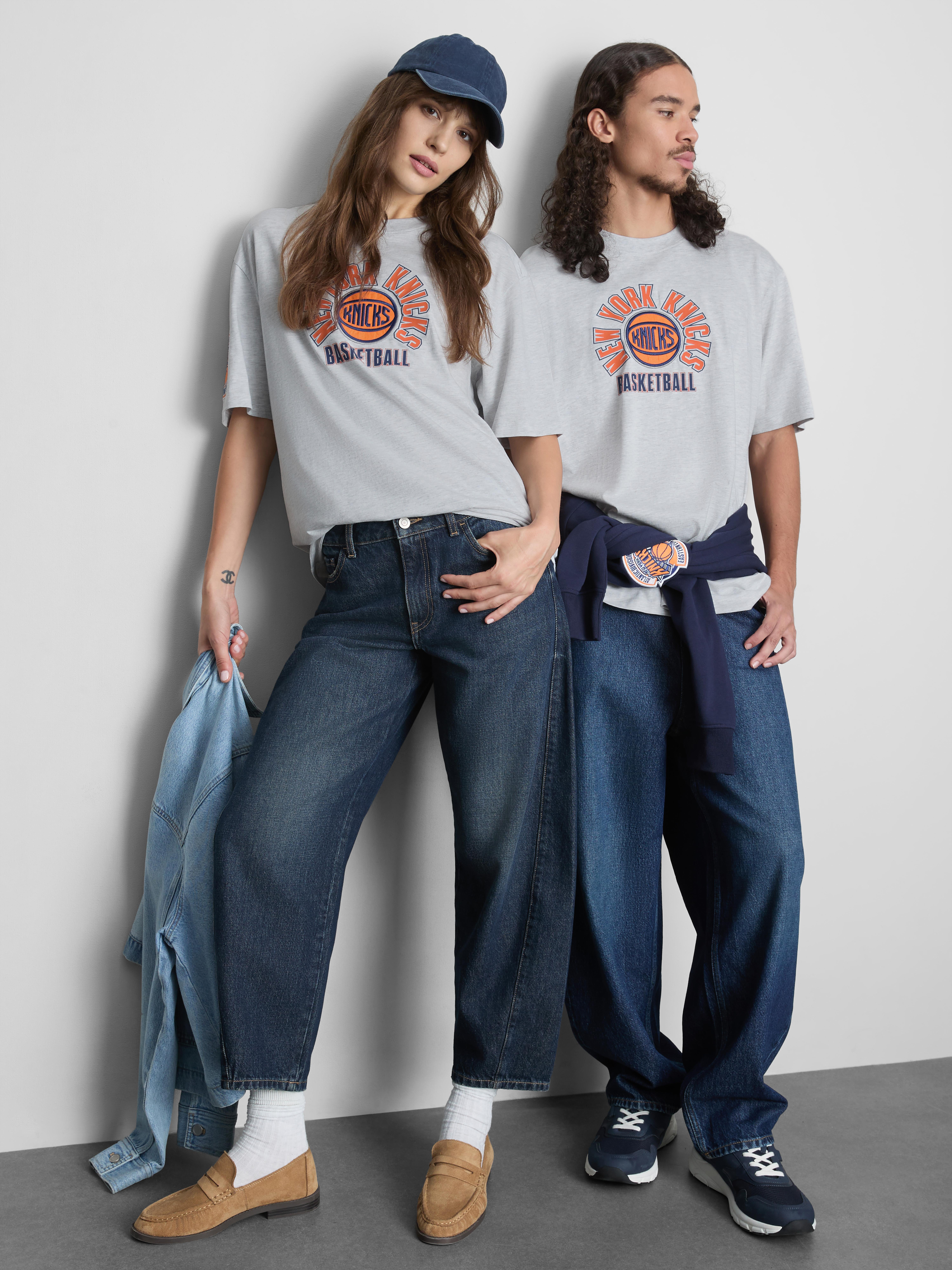 NBA New York Knicks Pure Cotton Graphic T-Shirt