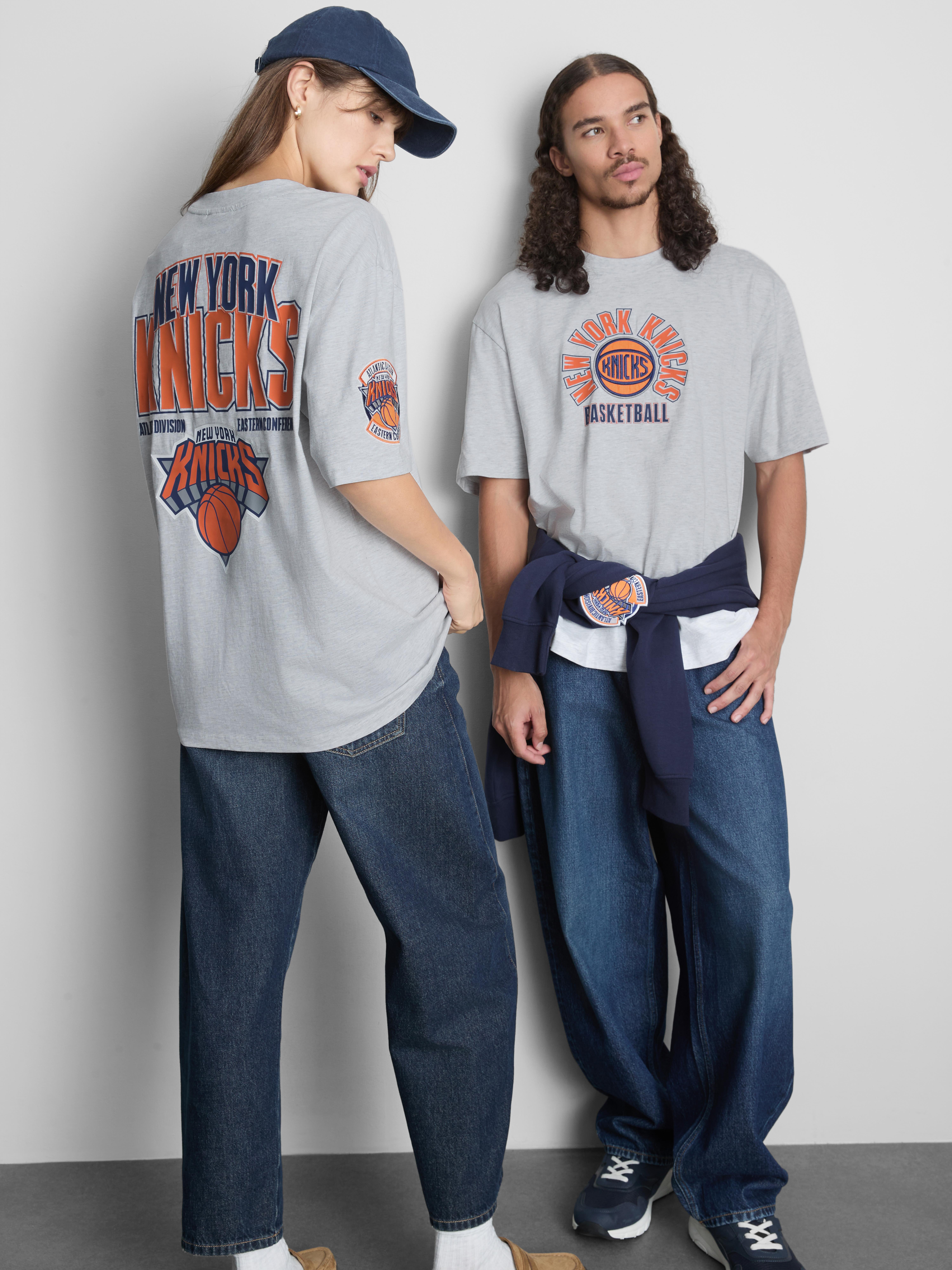 NBA New York Knicks Pure Cotton Graphic T-Shirt