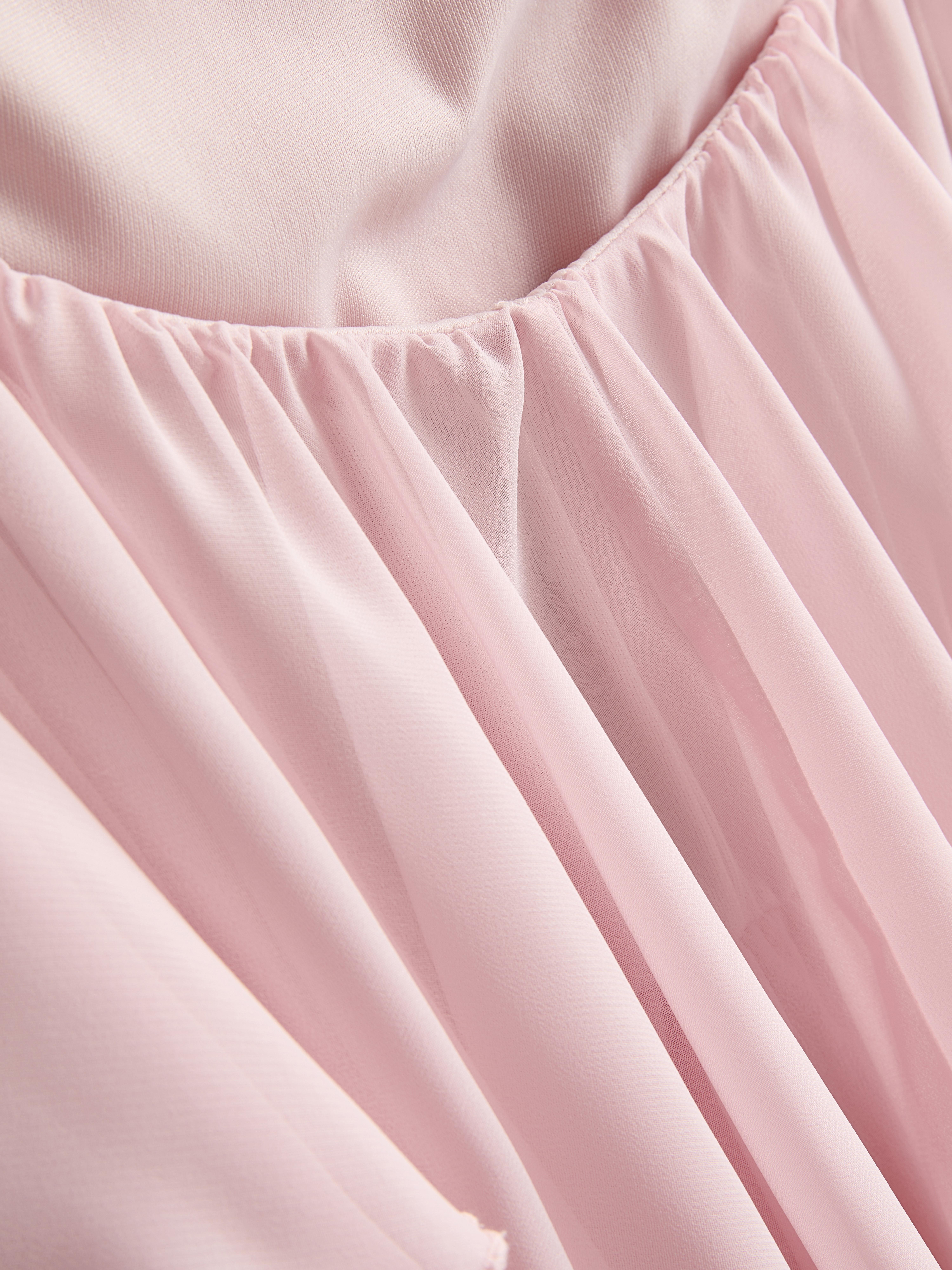 Tiered Chiffon Mini Dress