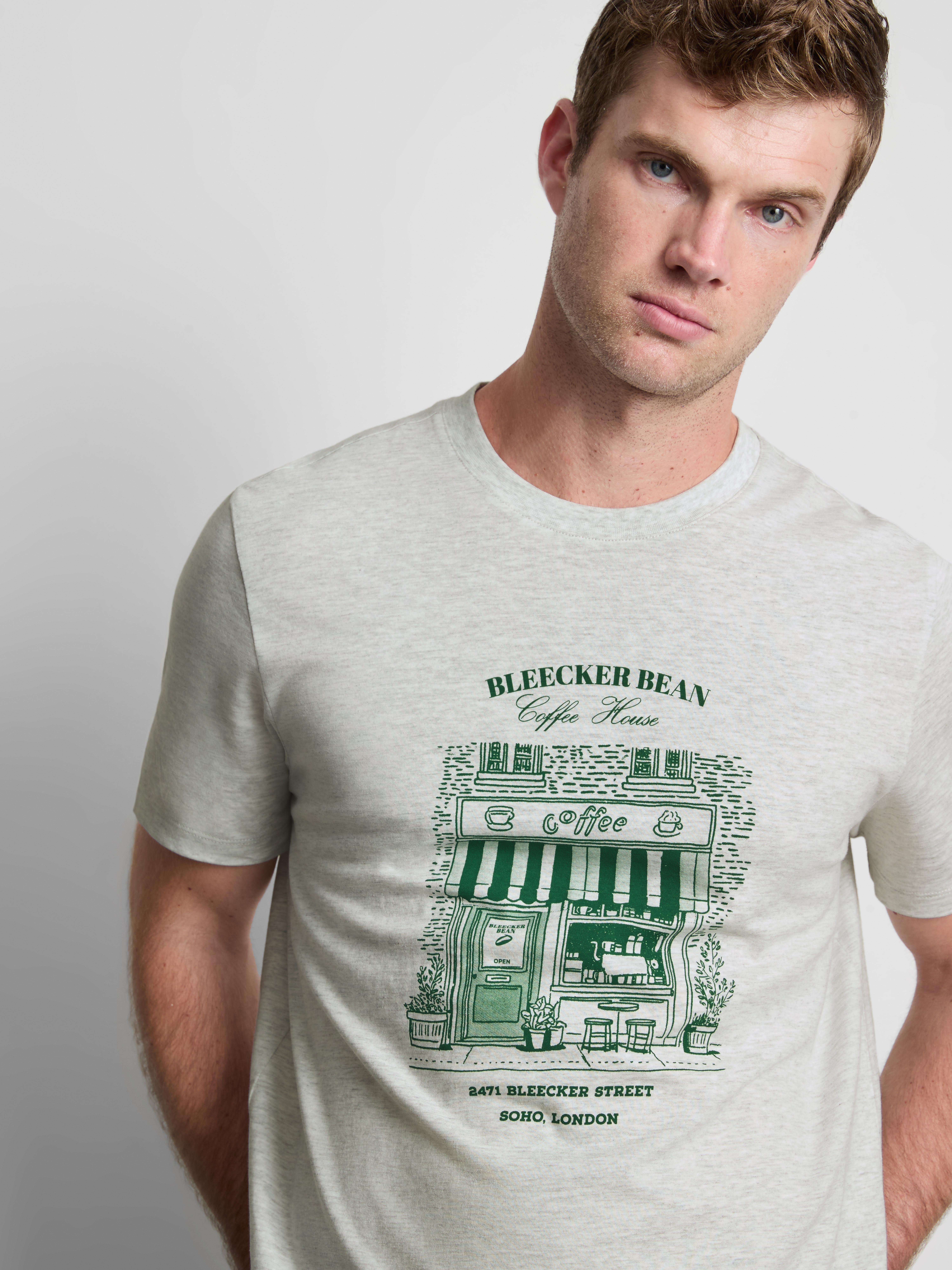 Pure Cotton Coffee Shop Graphic T-Shirt