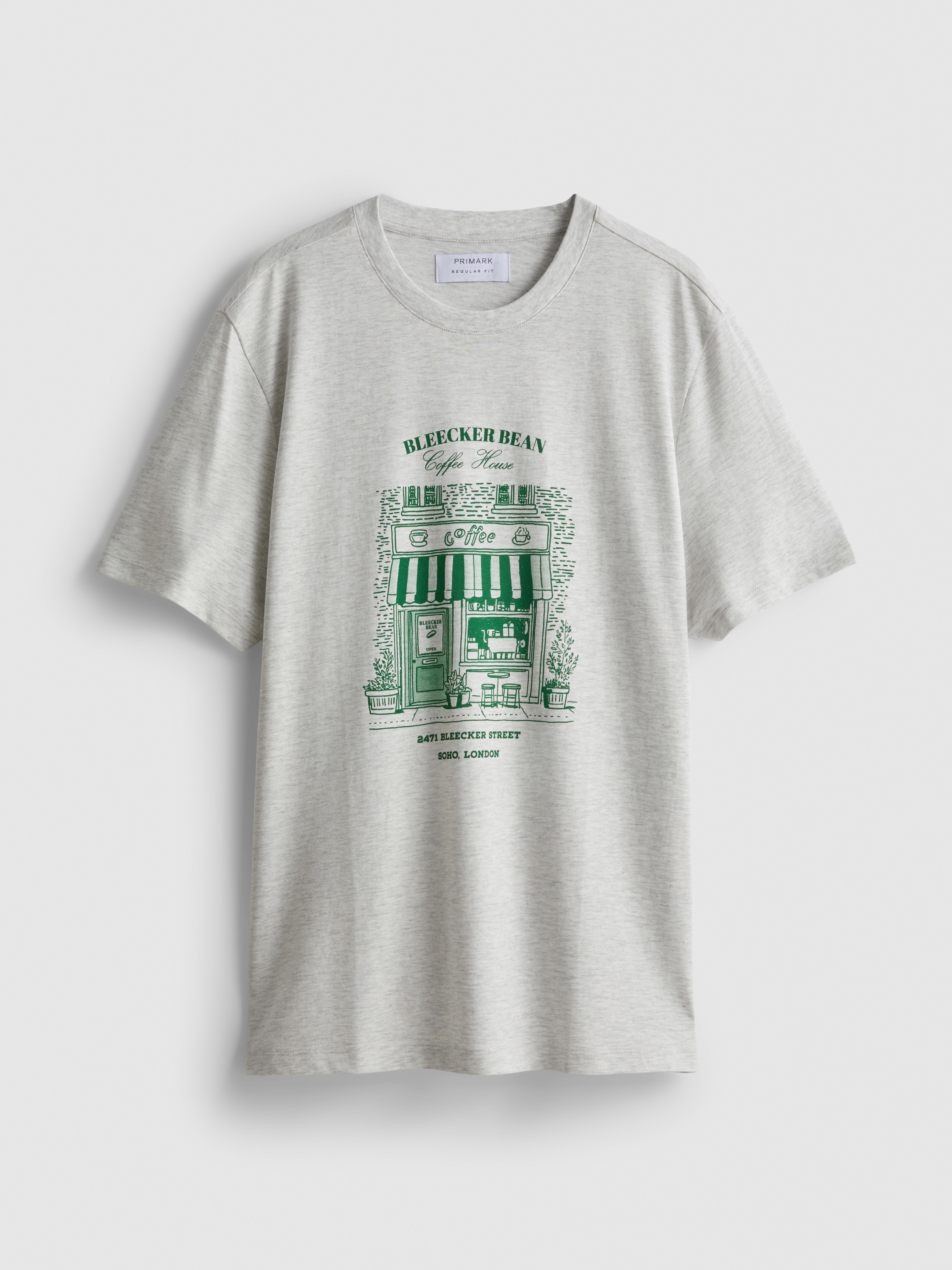 Pure Cotton Coffee Shop Graphic T-Shirt