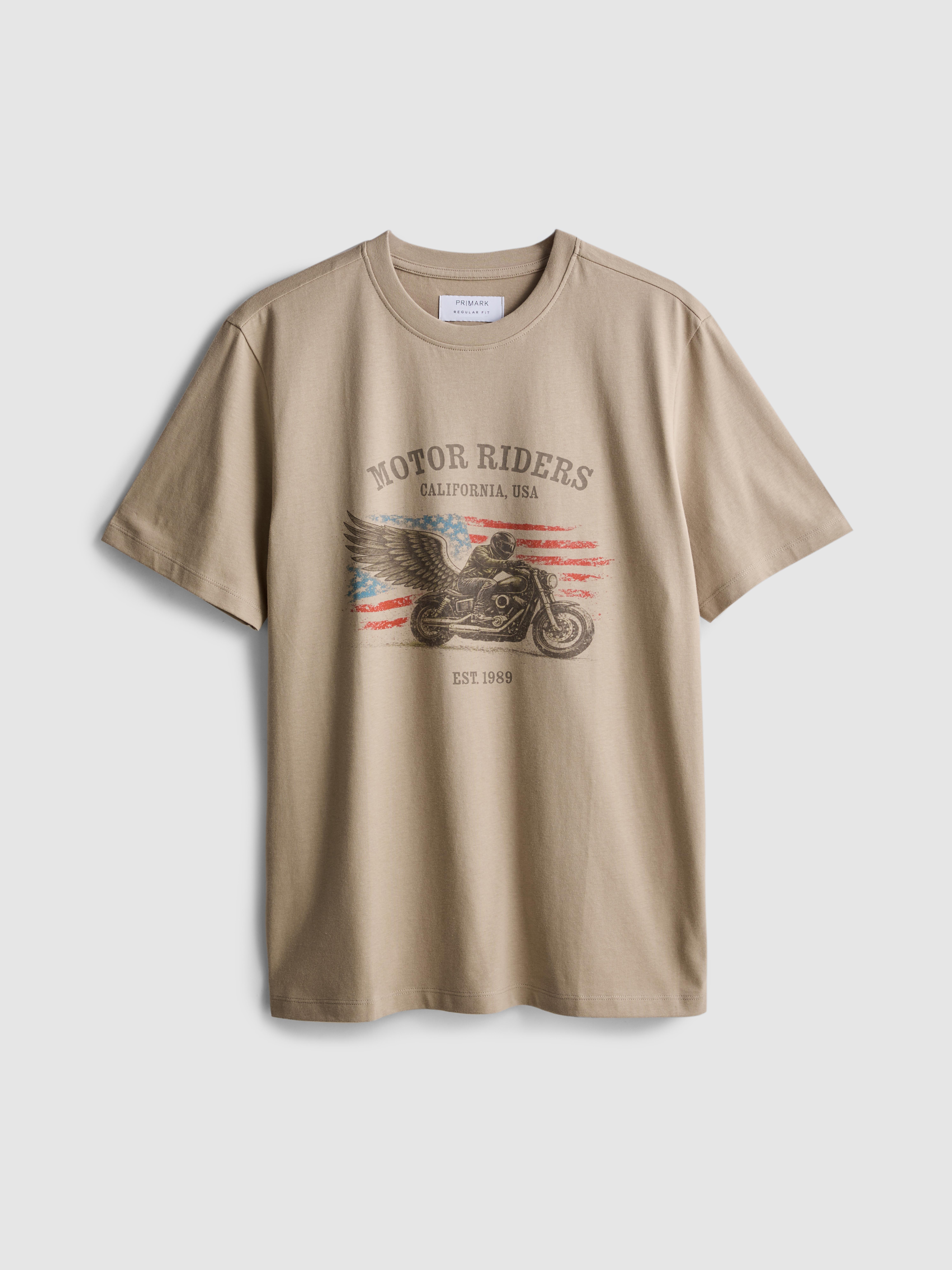 Pure Cotton Motor Riders Graphic T-Shirt