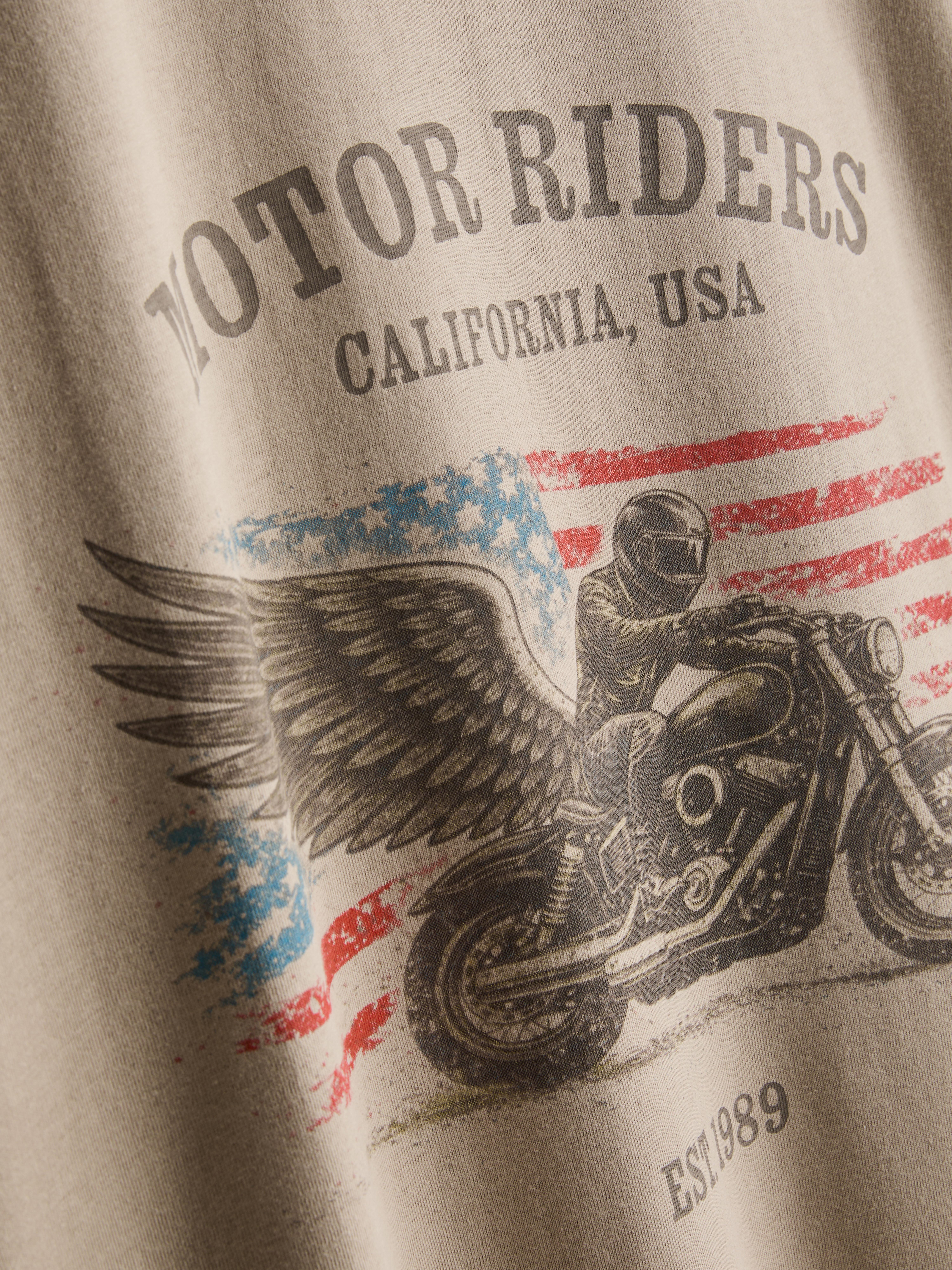 Pure Cotton Motor Riders Graphic T-Shirt
