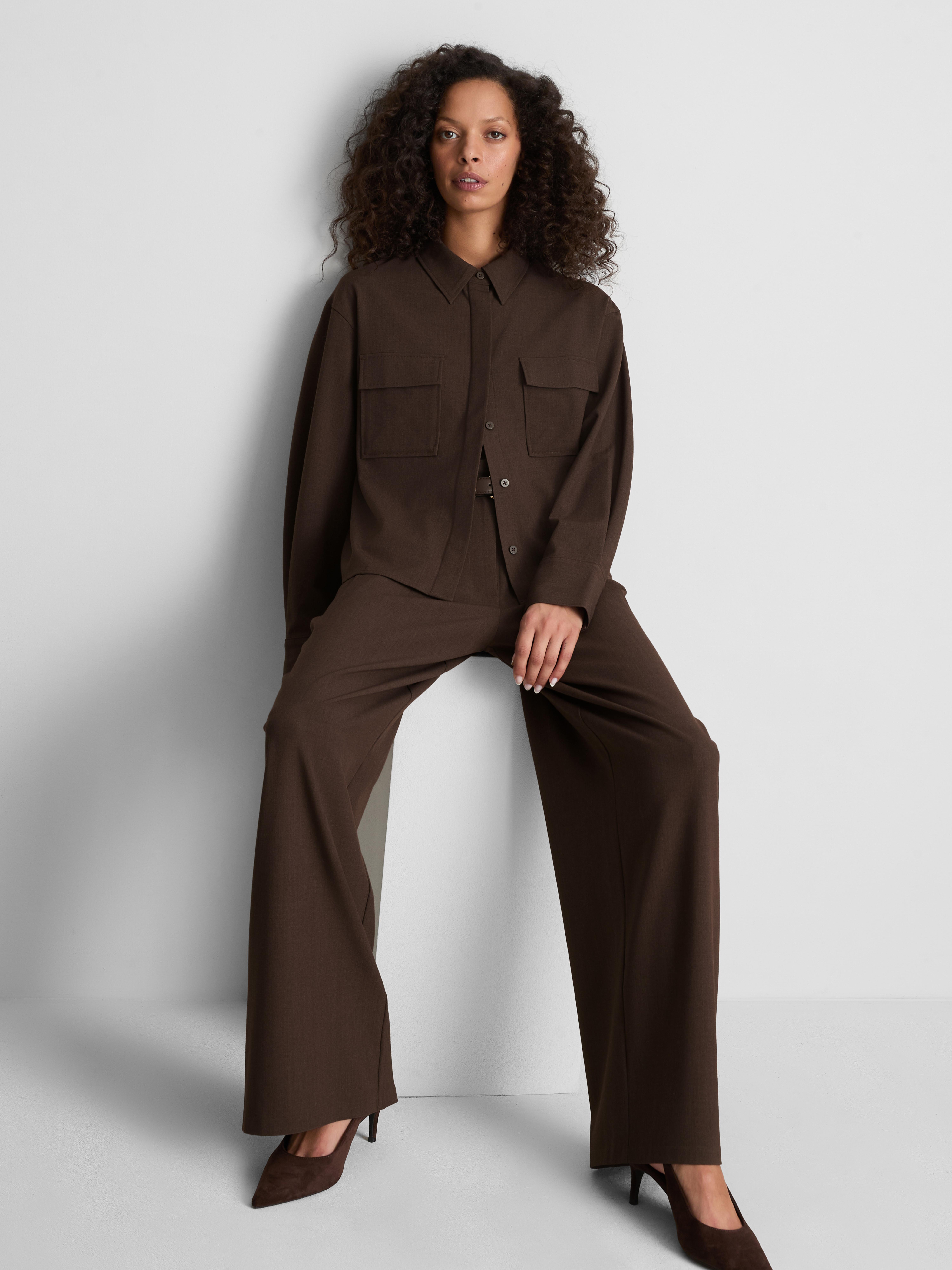 Tailored Wide Leg Pants
