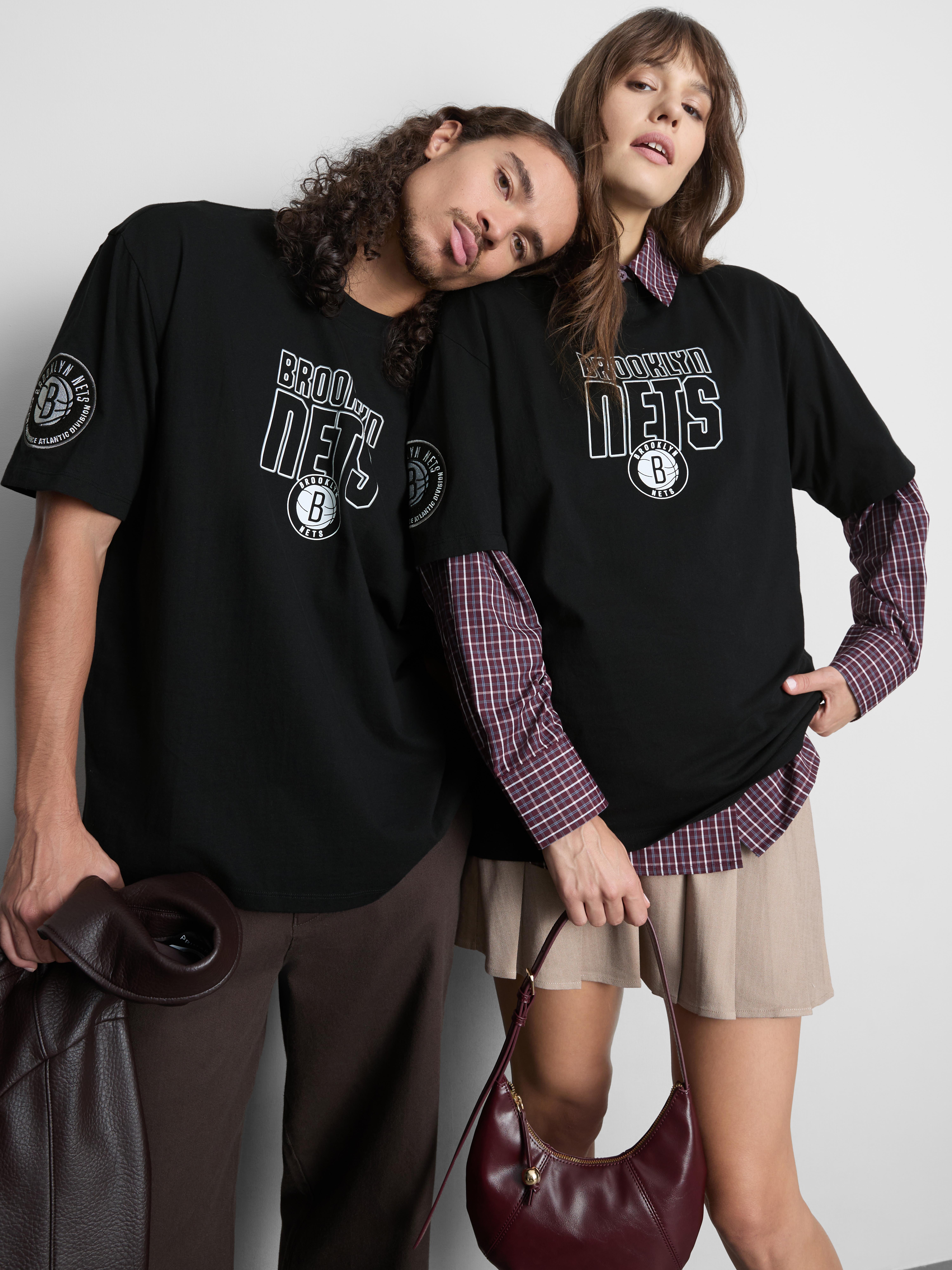 NBA Brooklyn Nets Pure Cotton Graphic T-Shirt
